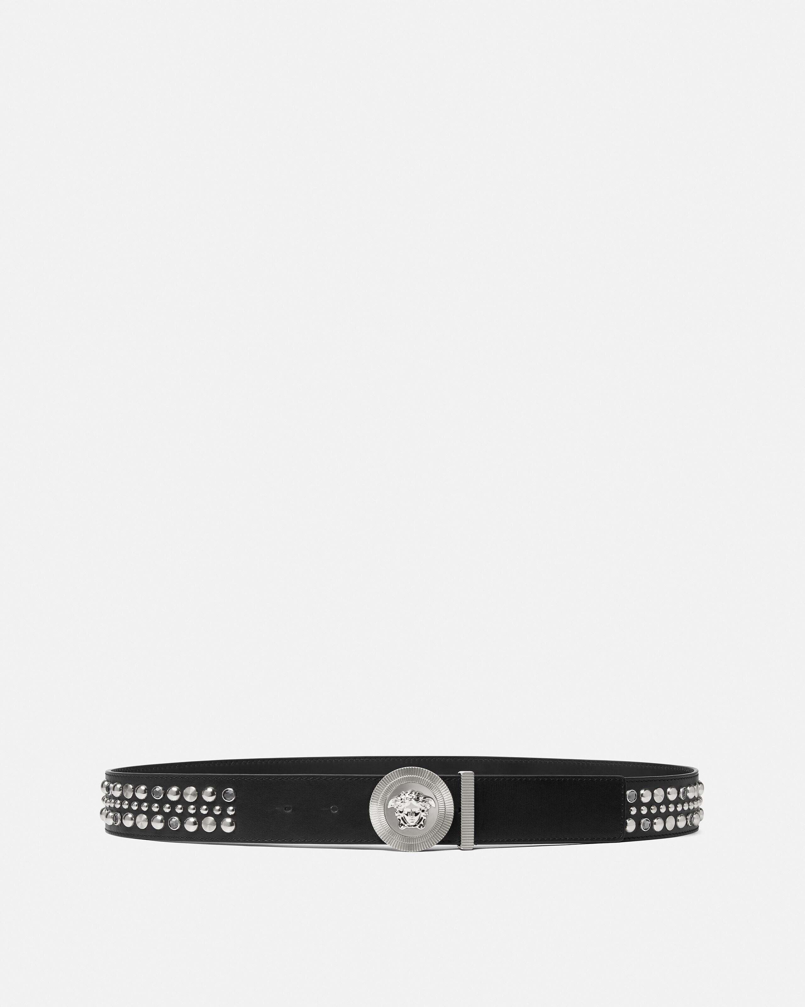 Versace medusa biggie embellished belt 1.6