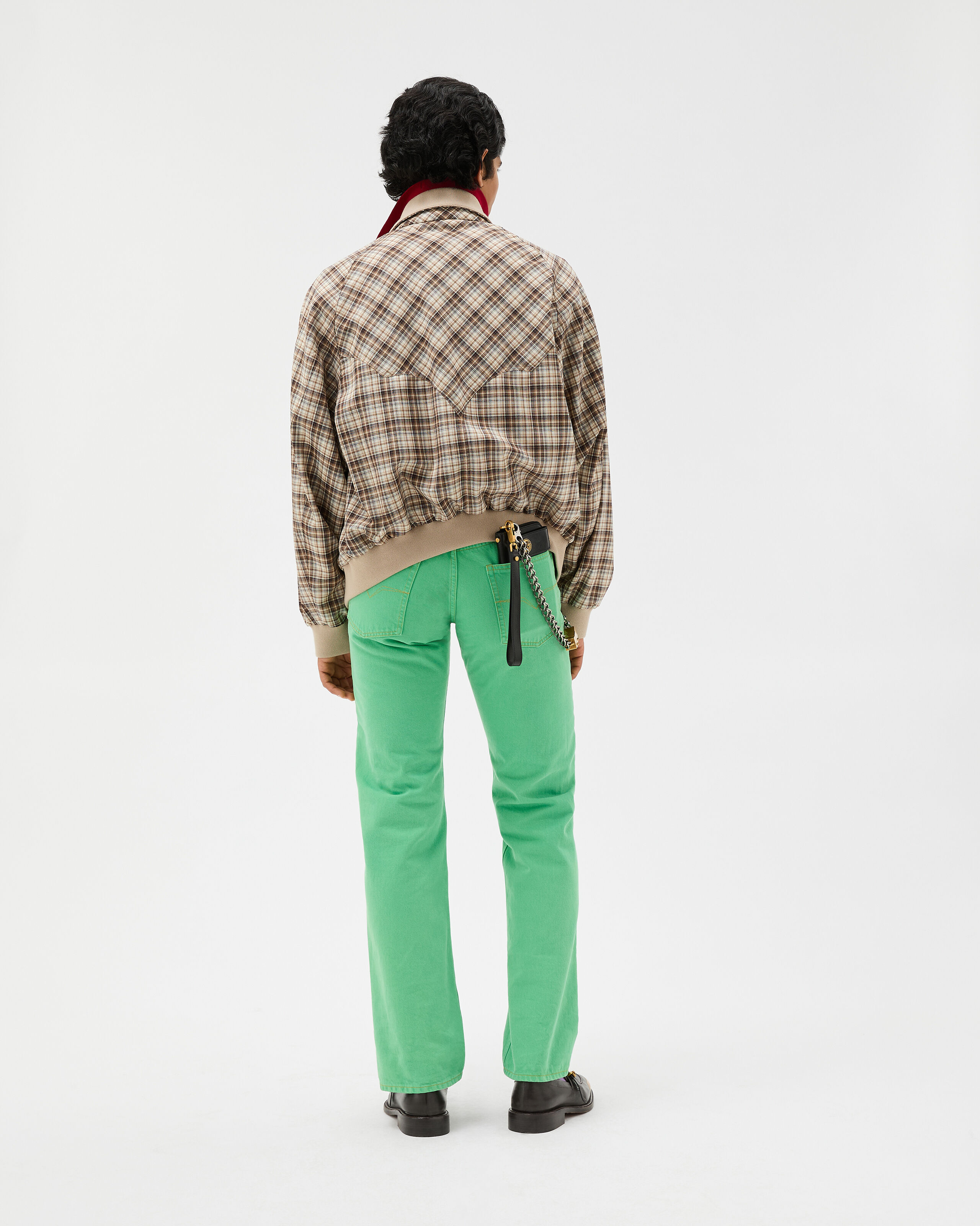 Straight Jeans Green | VERSACE US