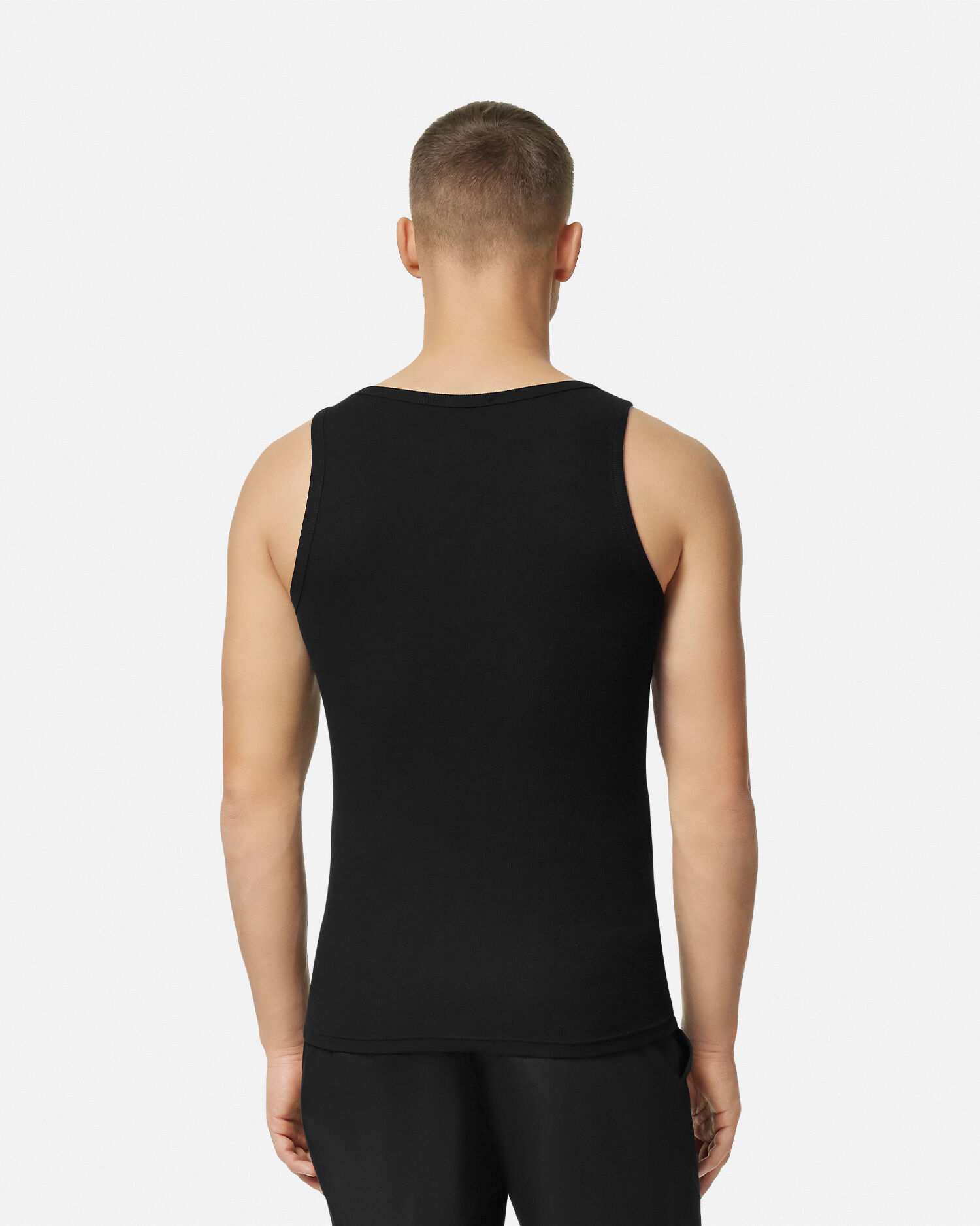Logo Ribbed Tank Top