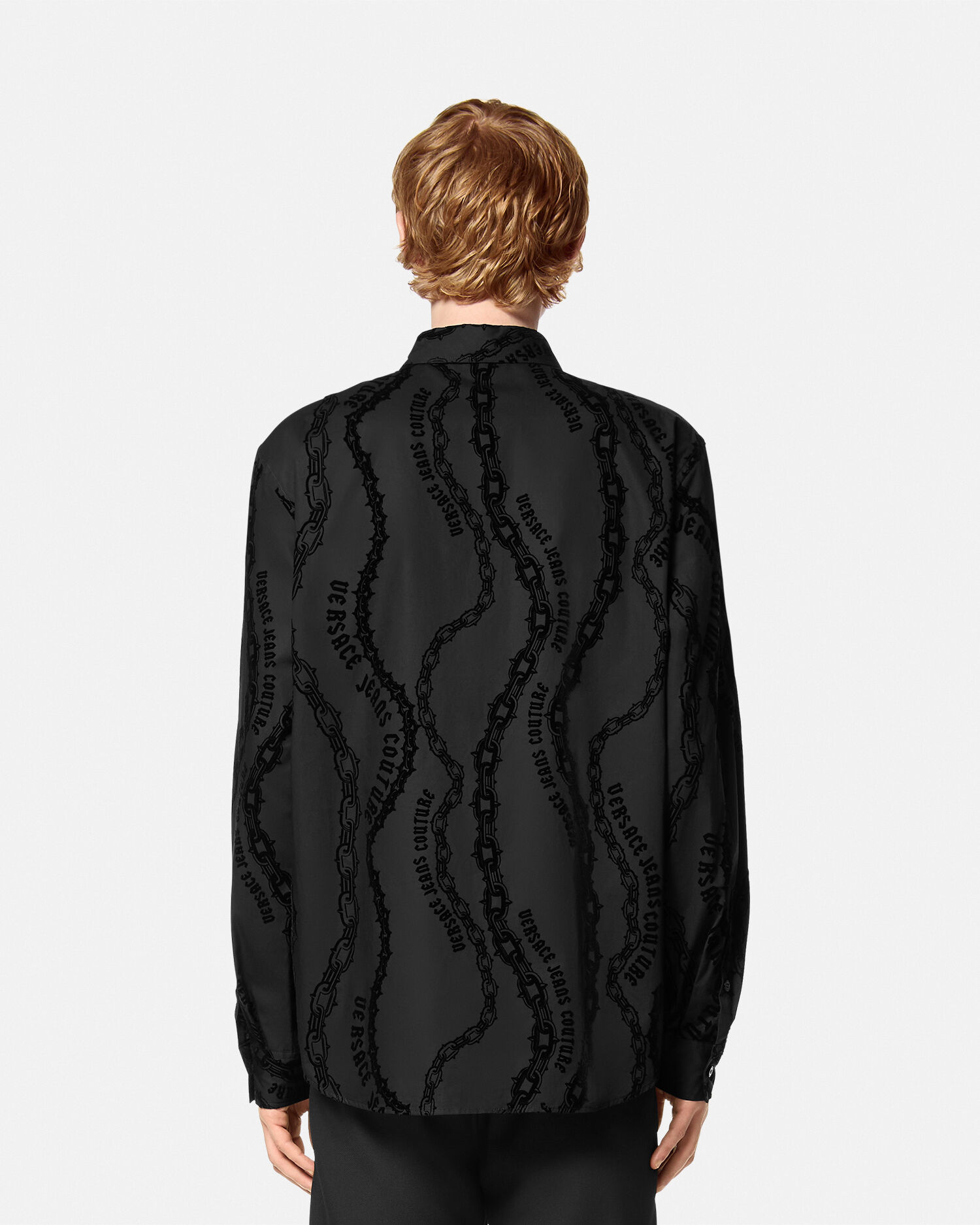 Chemise coupe classique Chain Couture VERSACE