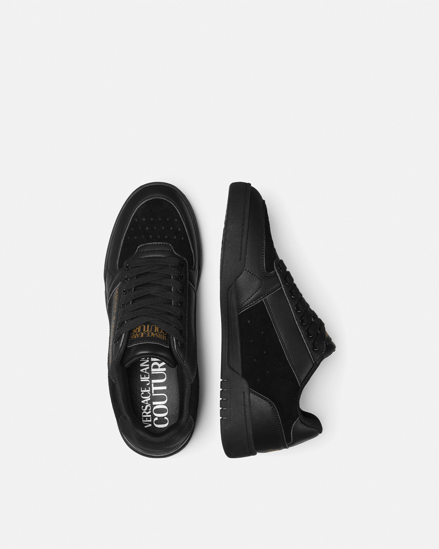 Brooklyn Sneakers Black,Print | VERSACE