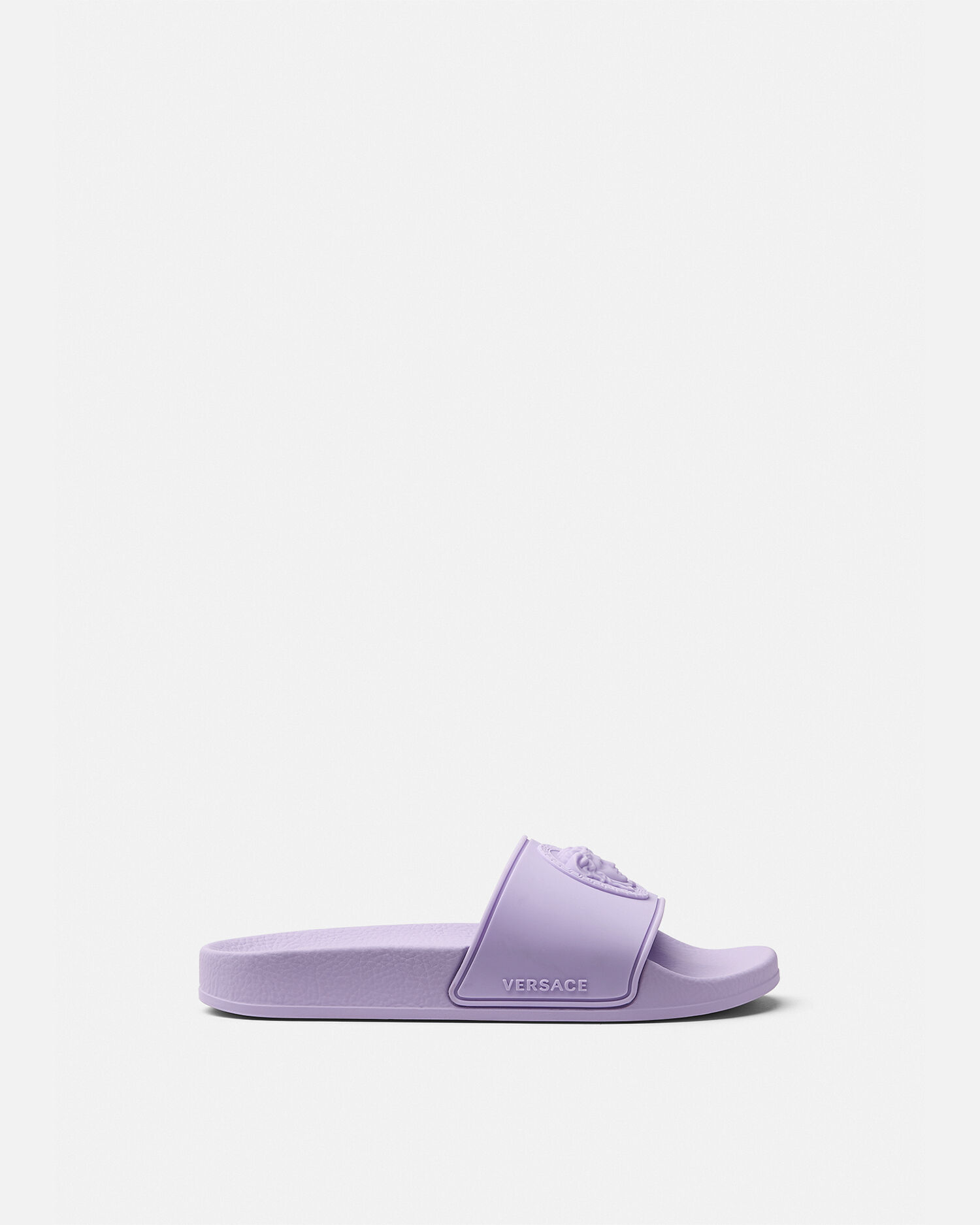 Kids Rubber Slides Purple | VERSACE US