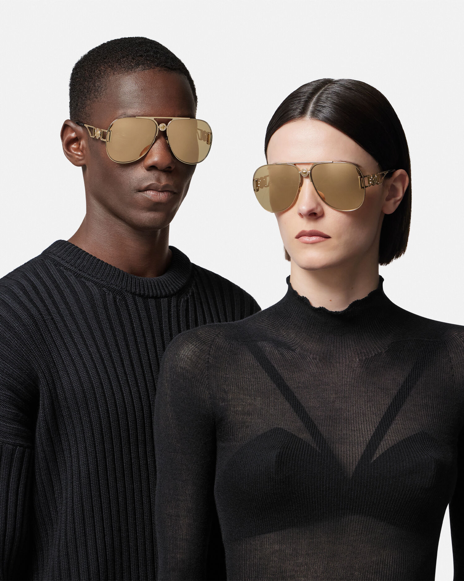 Versace medusa aviator sunglasses top