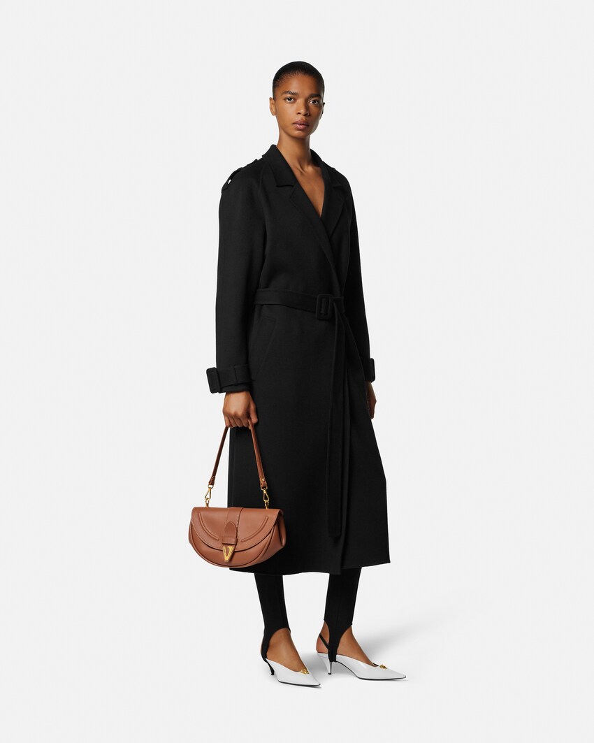 Virtus Schultertasche aus Leder Braun 4