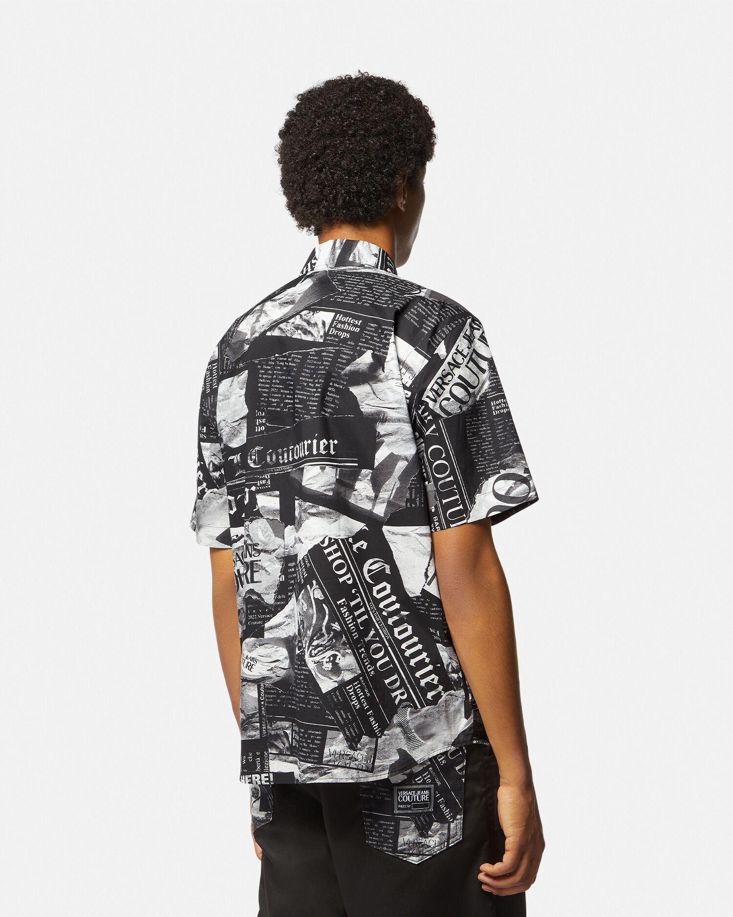 Camisa versace manga clearance corta