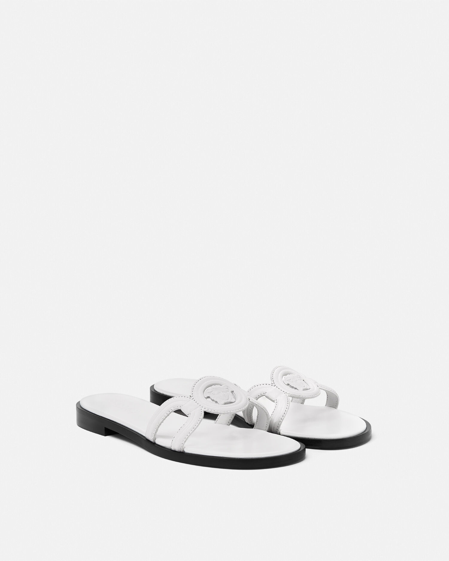 White versace sandals top