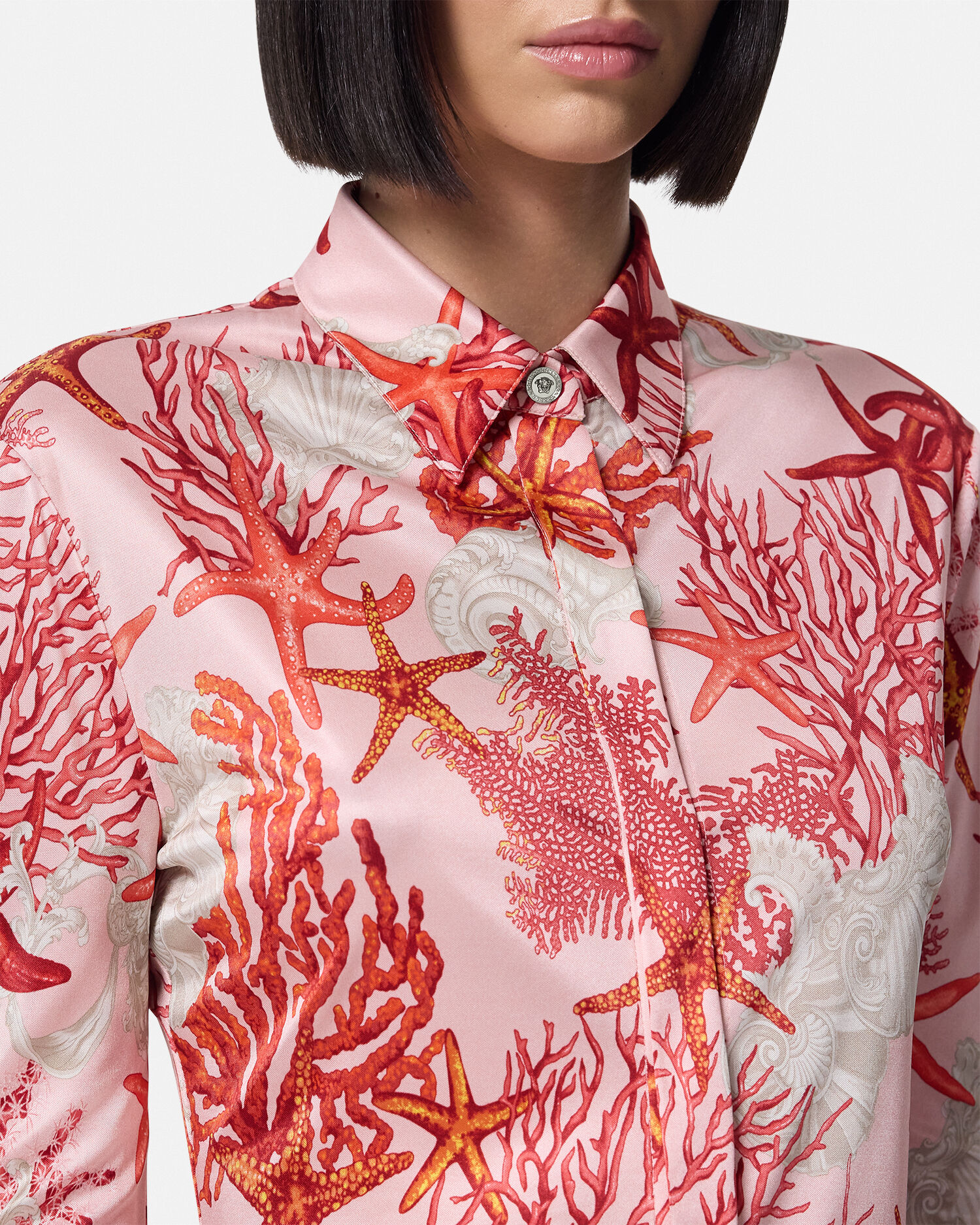 Versace print tops outlet