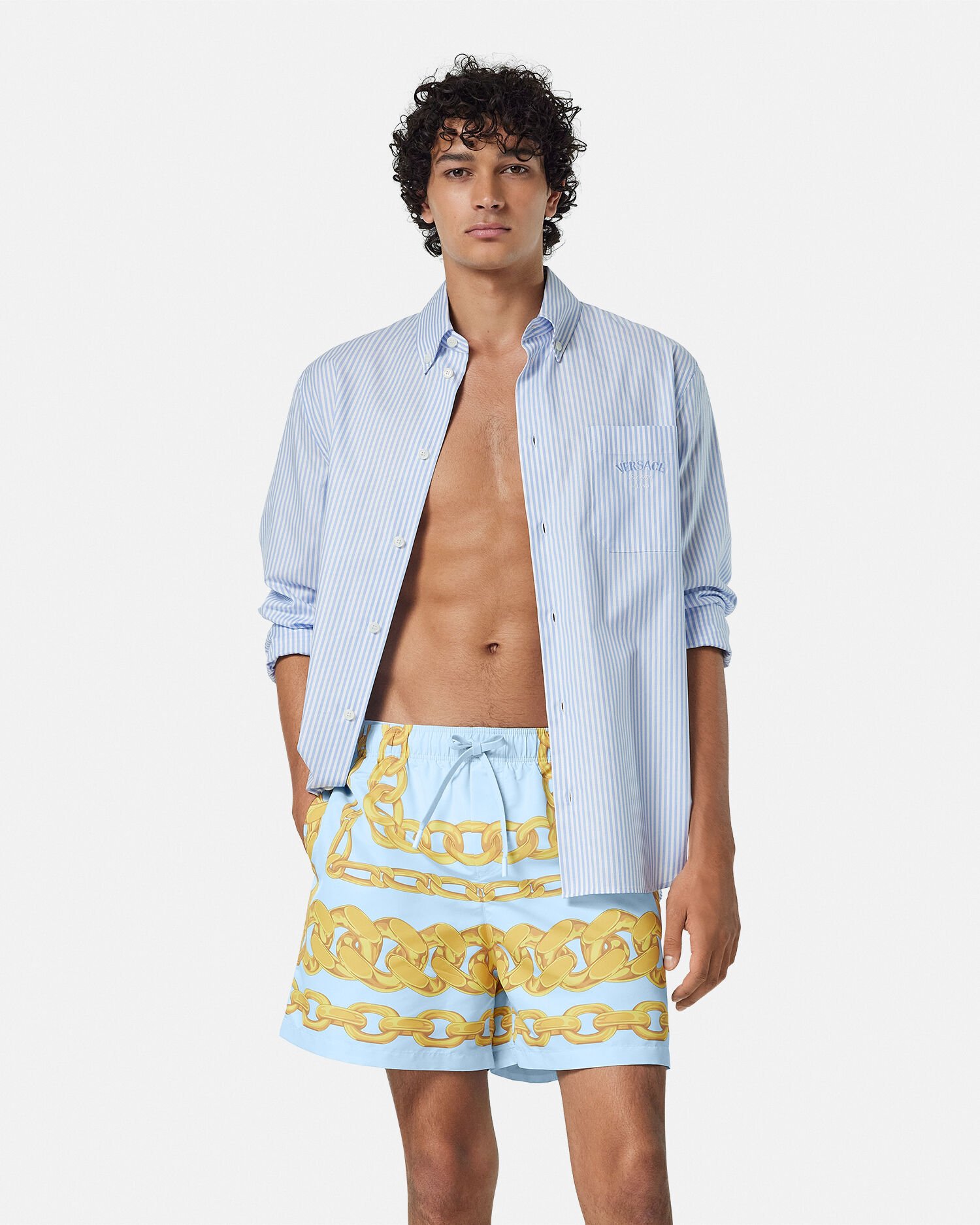 Versace icon swim shorts cheap