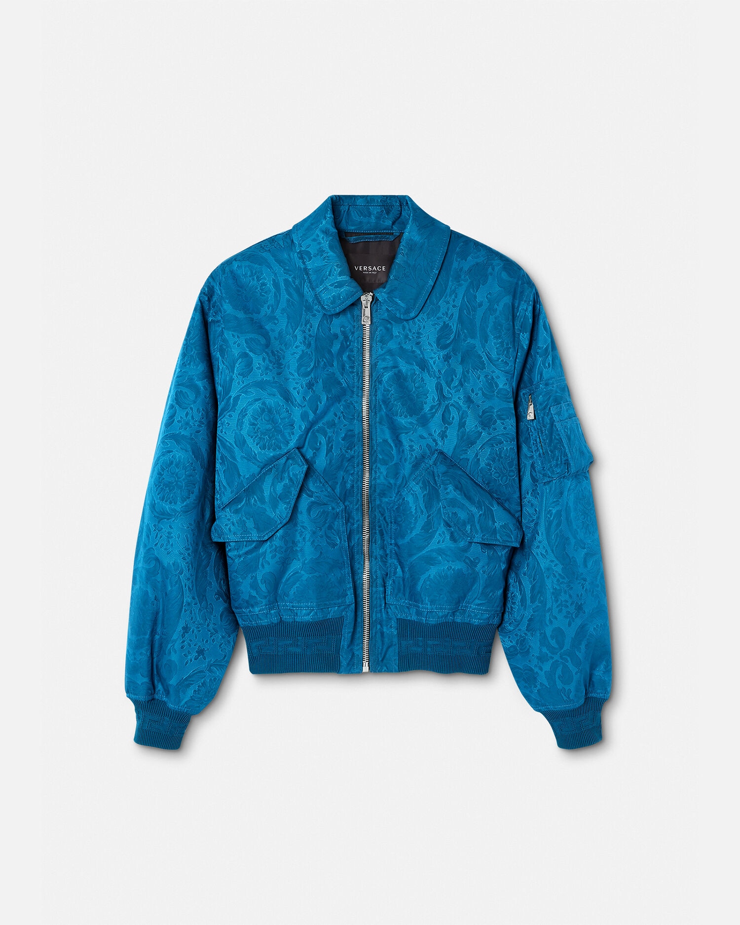 Versace blue bomber new arrivals jacket