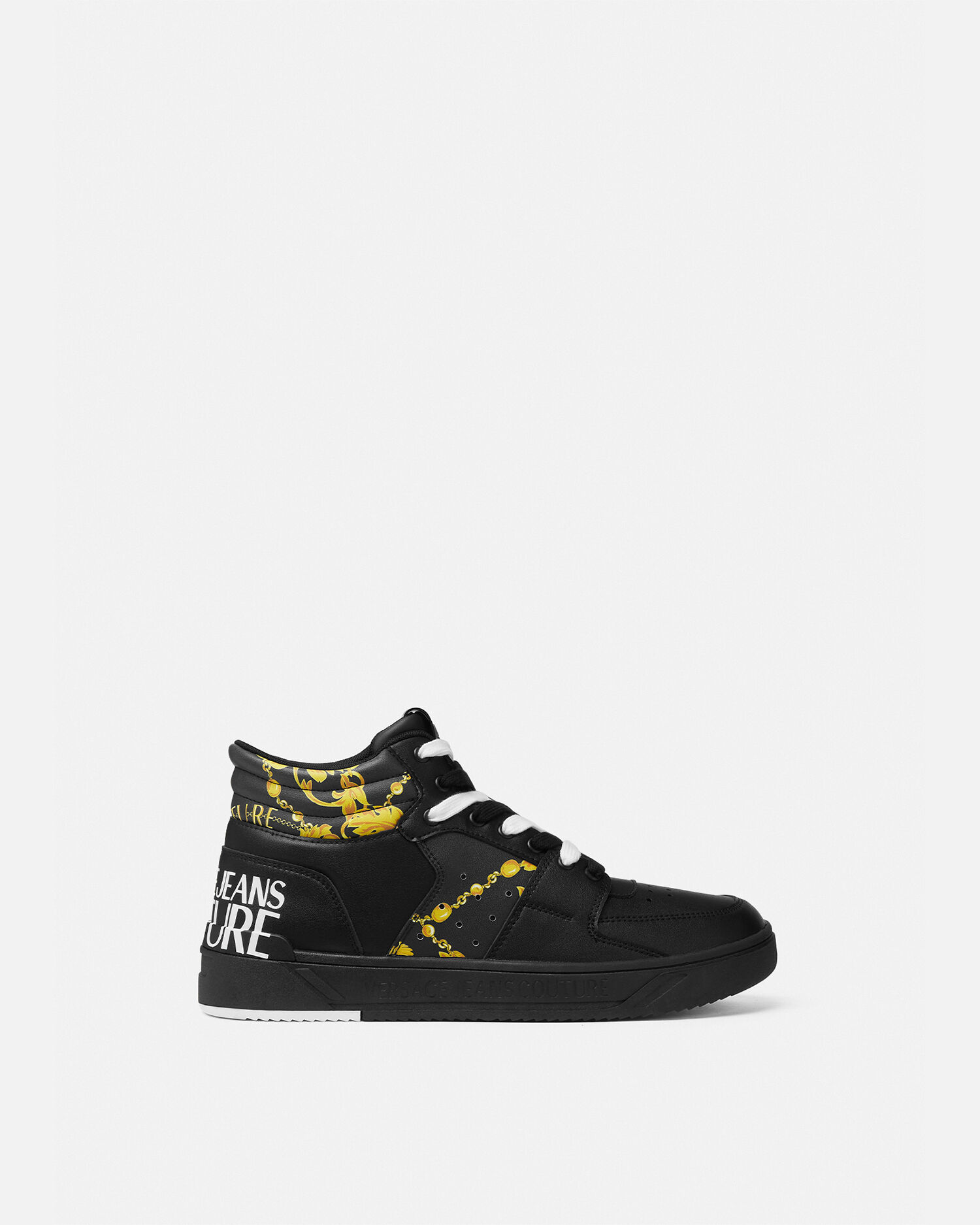 Versace gold high top sneakers top