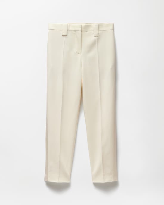  Stretch Wool Pants White 1