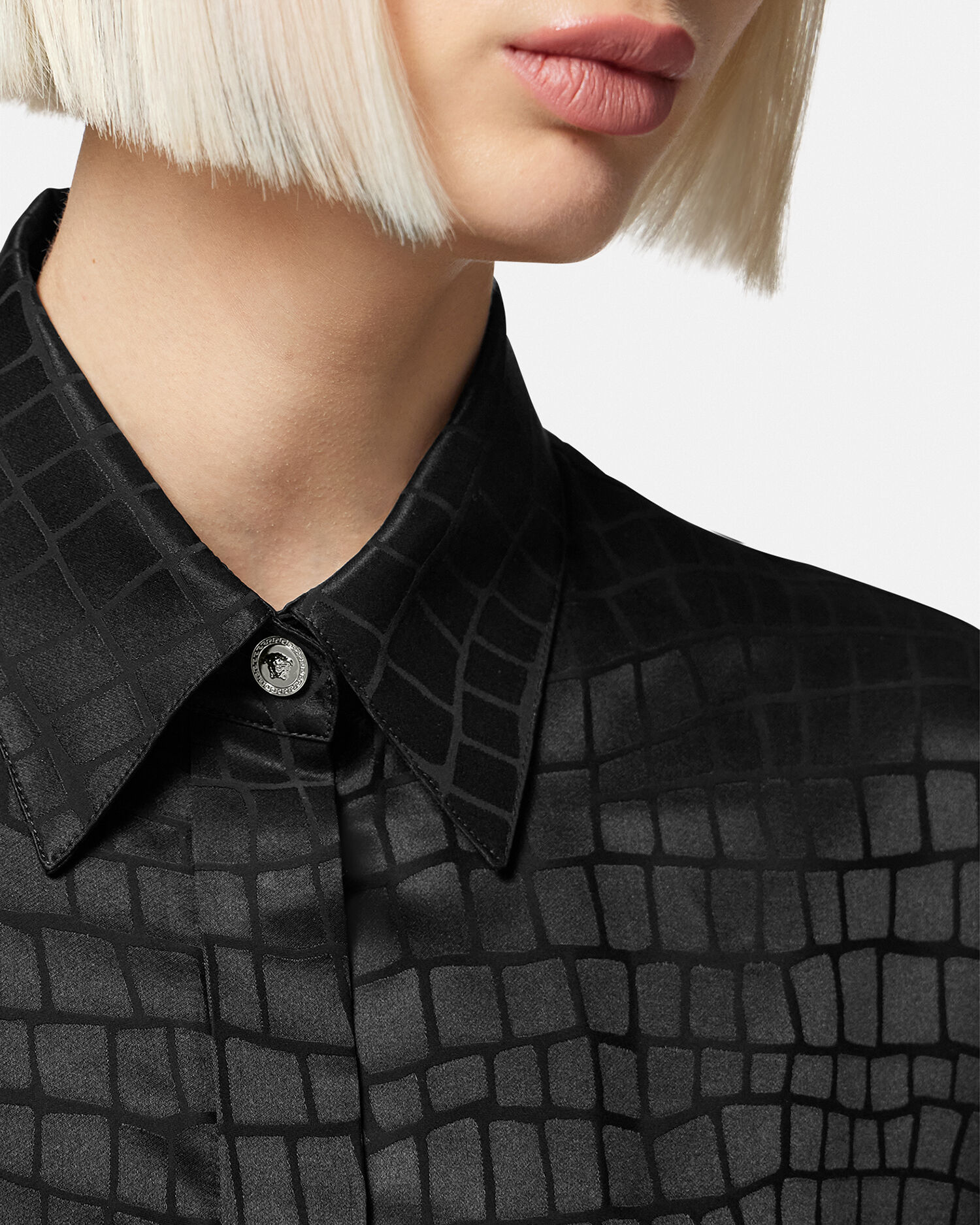 Camicia effetto sale seta