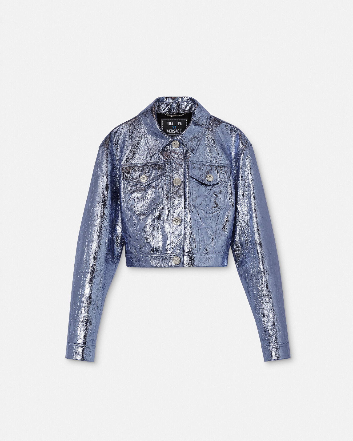 Veste en cuir m tallis Medusa Versace Femme Boutique en Ligne EU