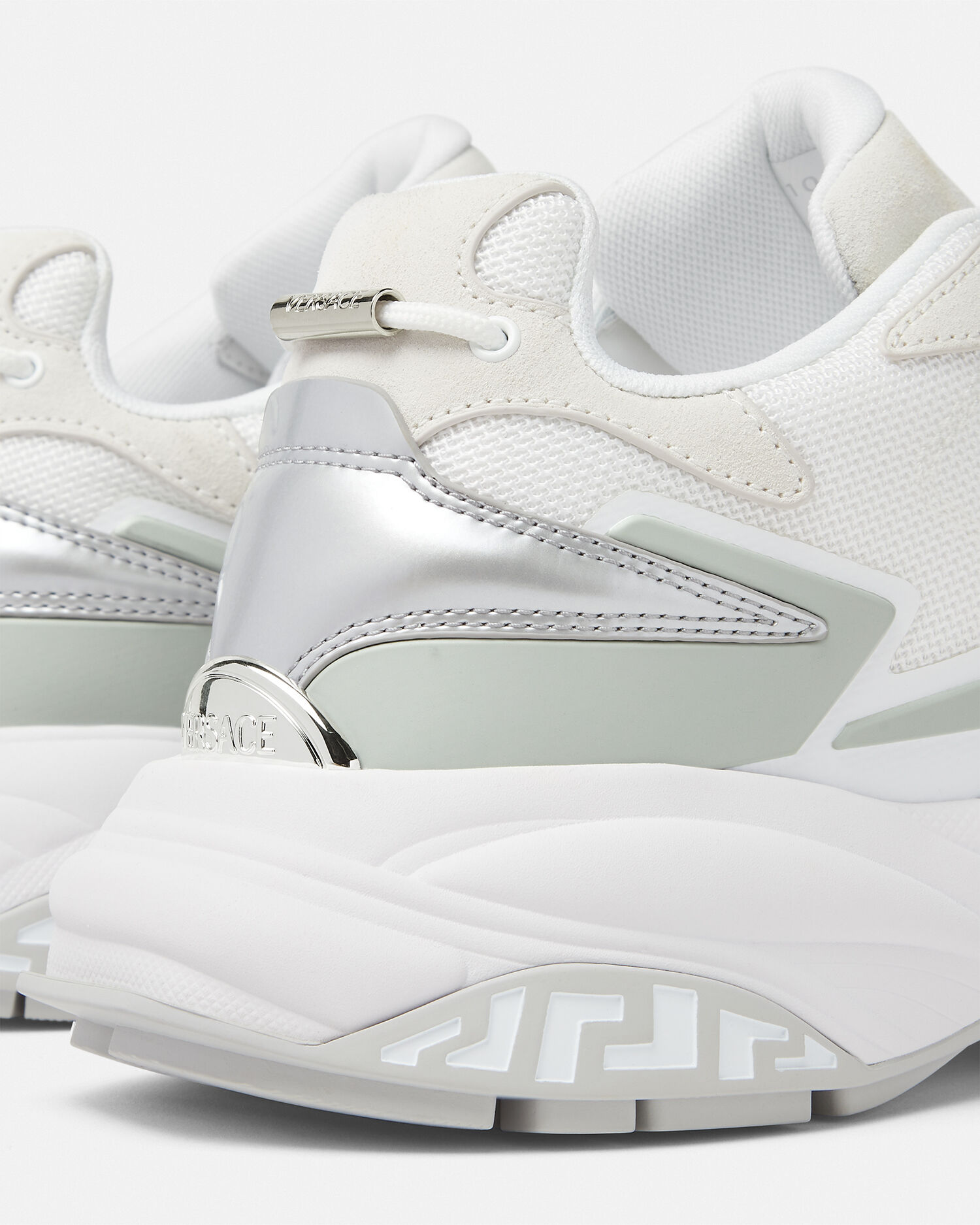 Versace white trainers on sale