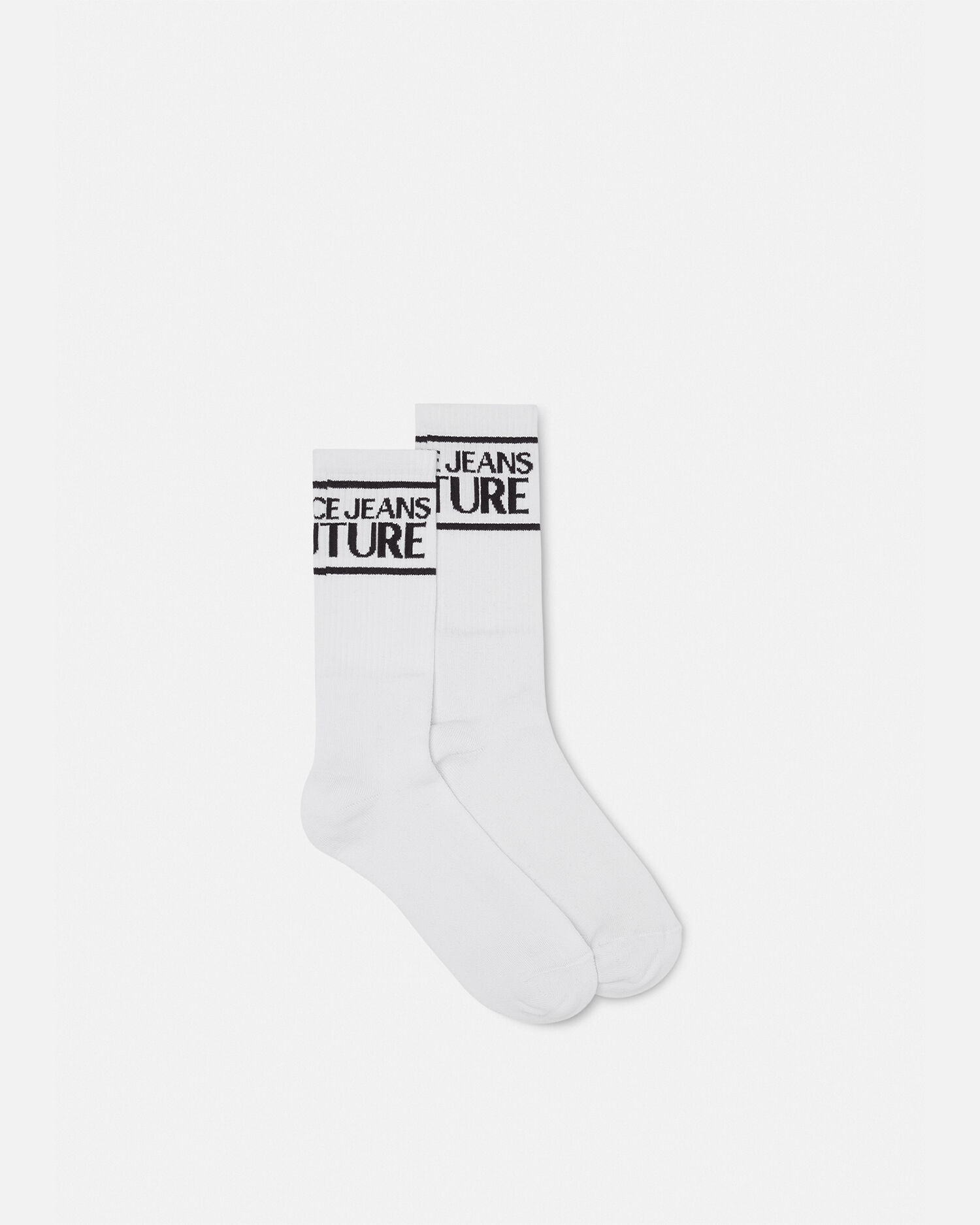 Chaussettes logo Noir Blanc VERSACE FR