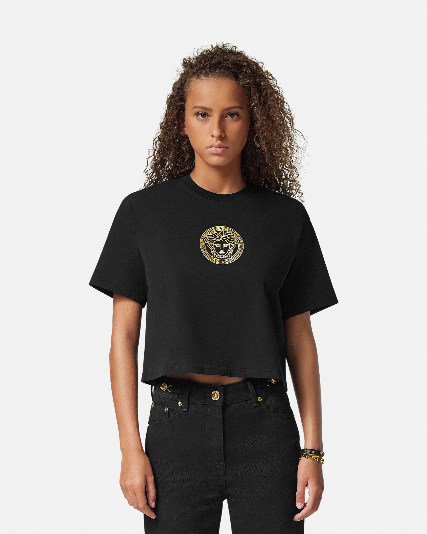 Medusa Crop T Shirt VERSACE UK