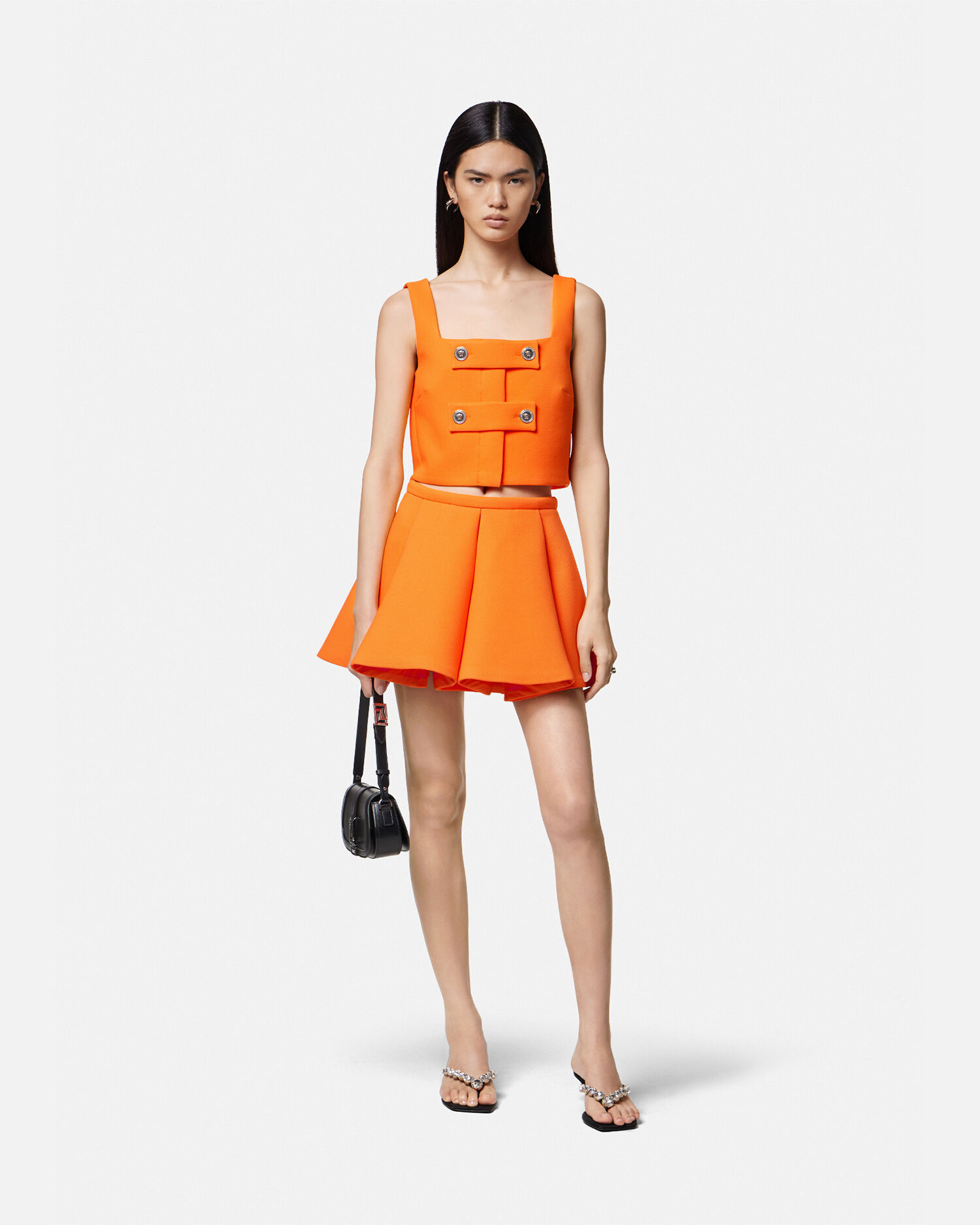 Versace orange skirt on sale