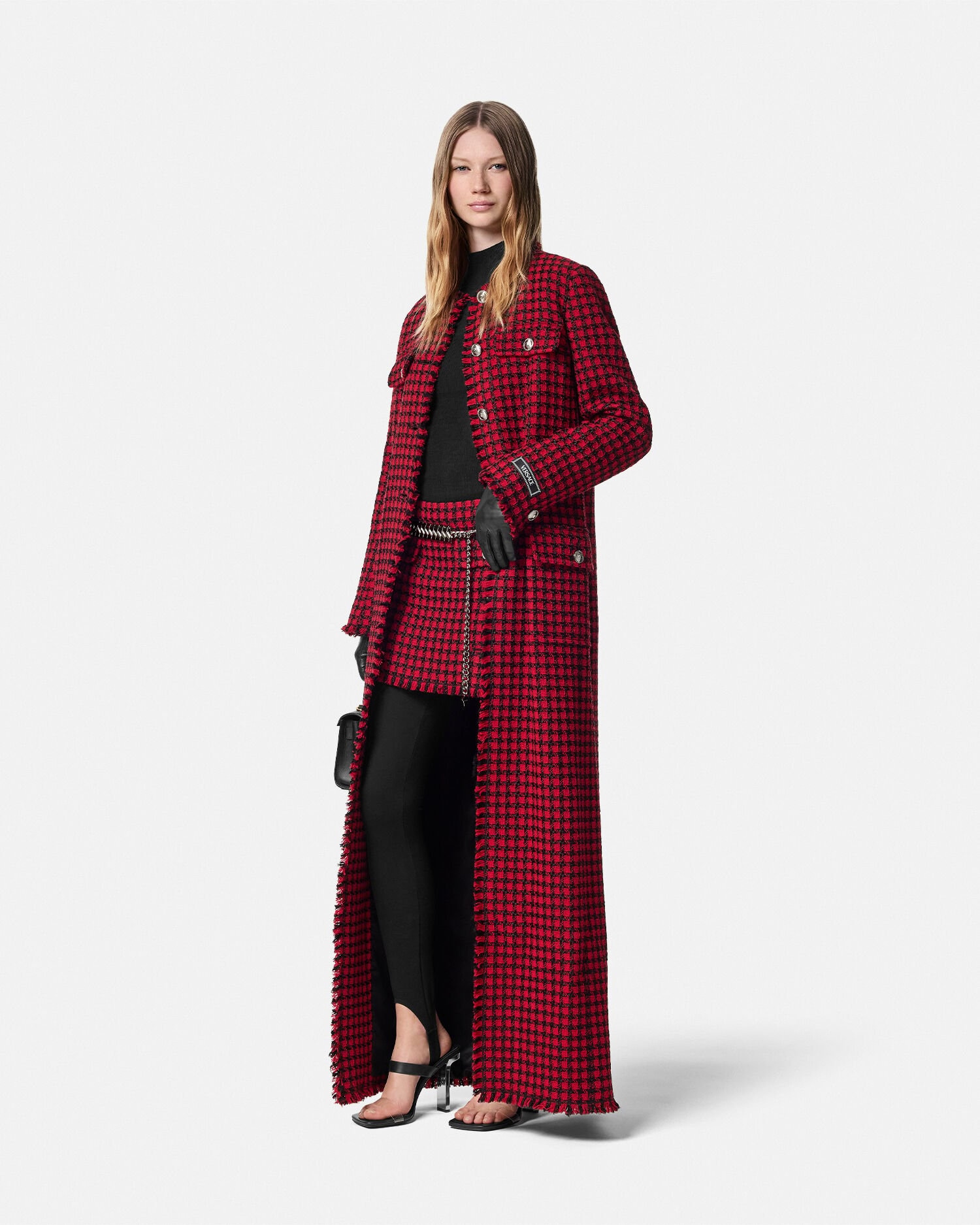Versace long coat hot sale