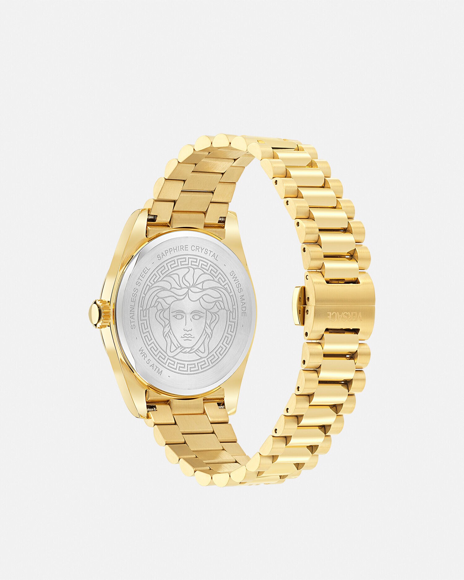 【U1934】ヴェルサーチ GMT&ALAME 29G9 Versace Millenyium Gent Watch Gold,Silver | VERSACE US