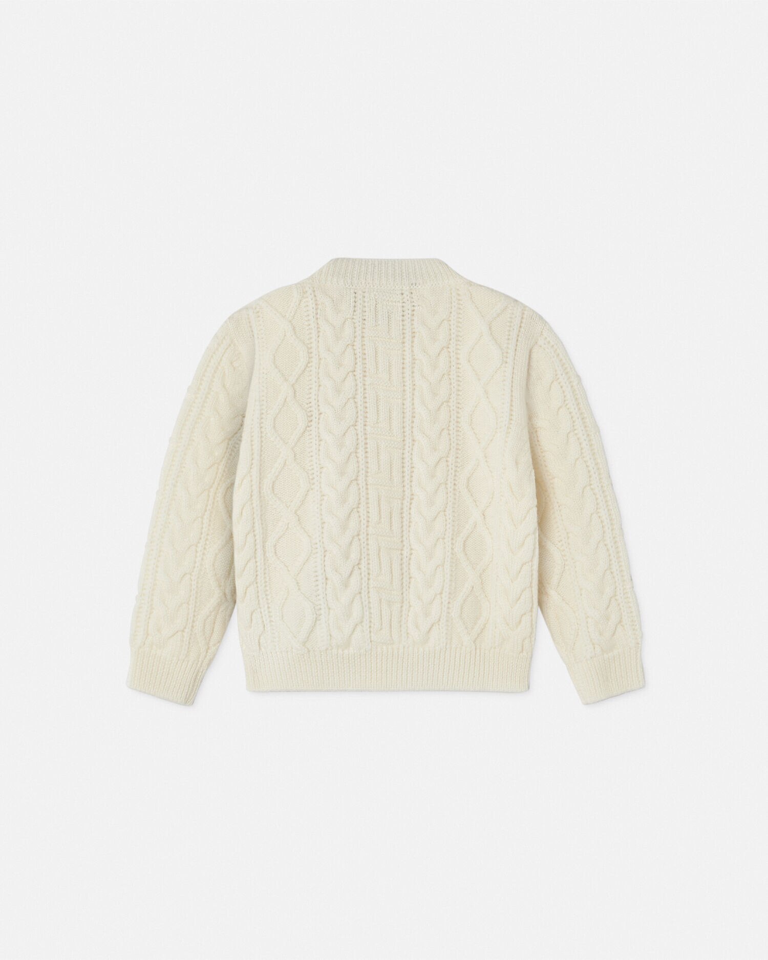 Medusa Baby Cable Knit Sweater White VERSACE IN