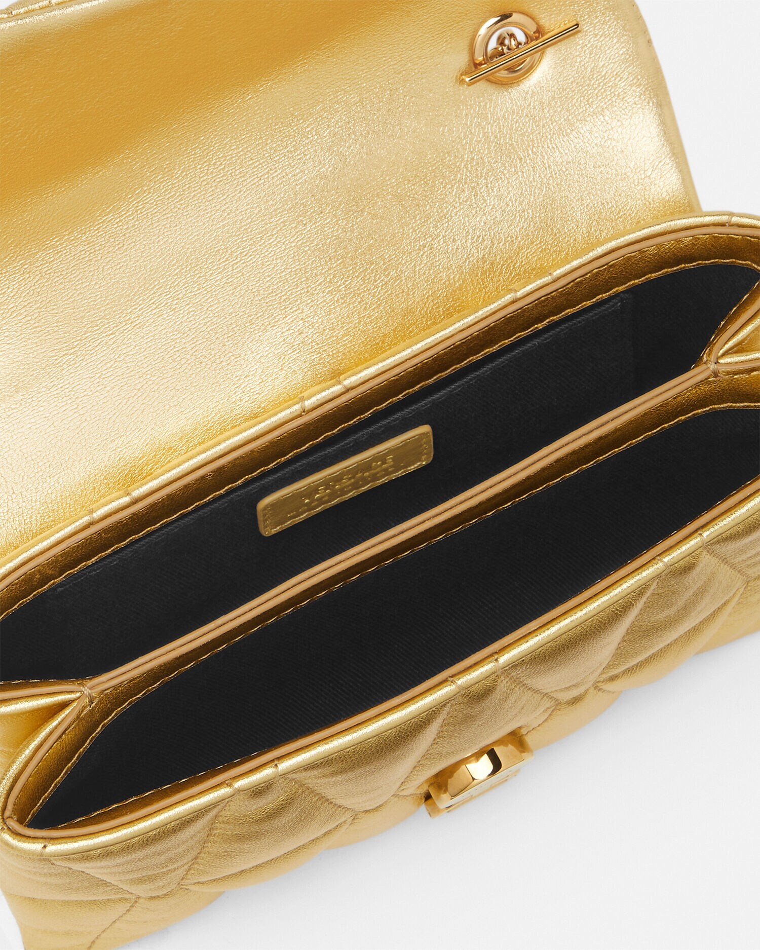 Kleio Quilted Metallic Mini Bag