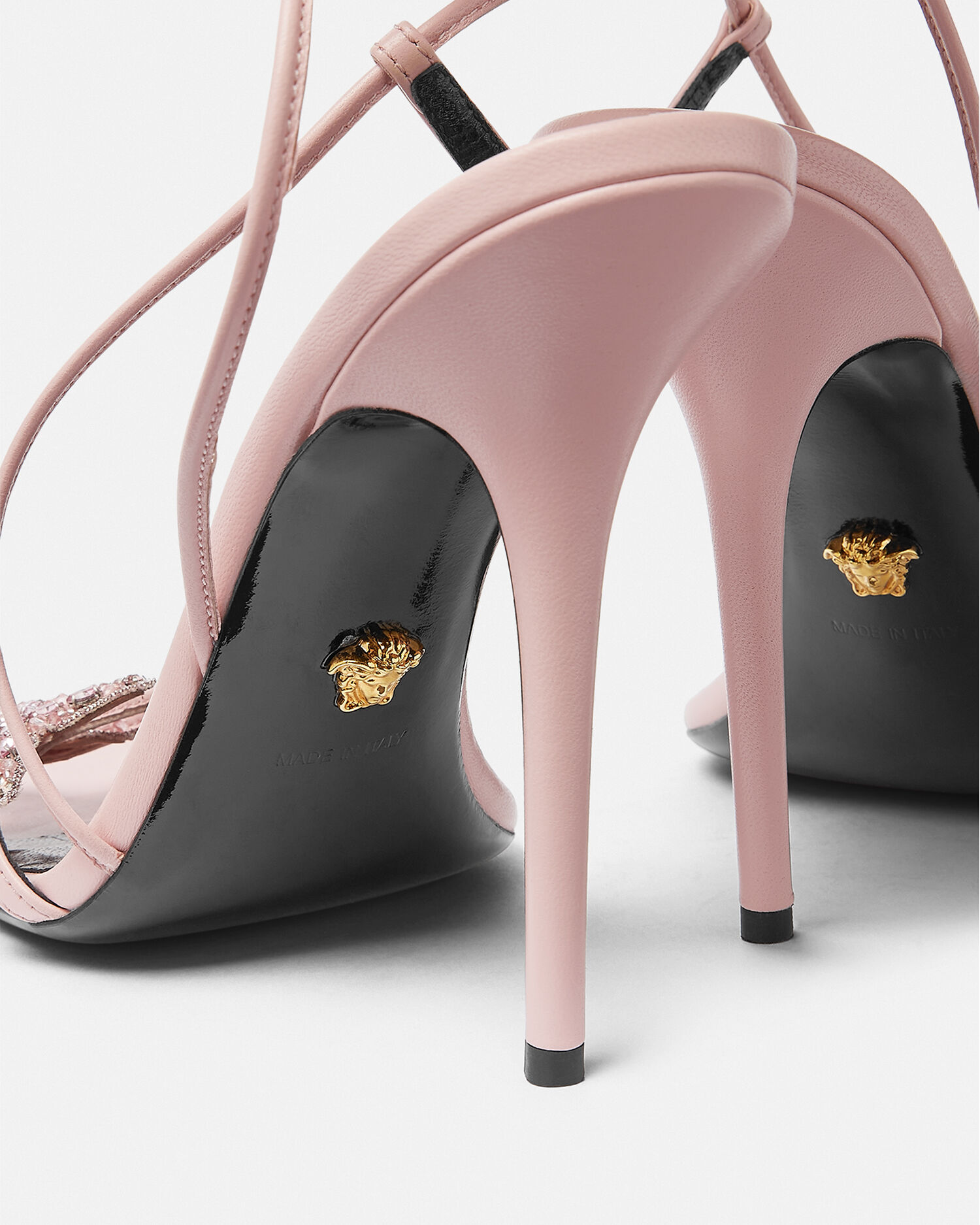 Versace sandals hotsell pink