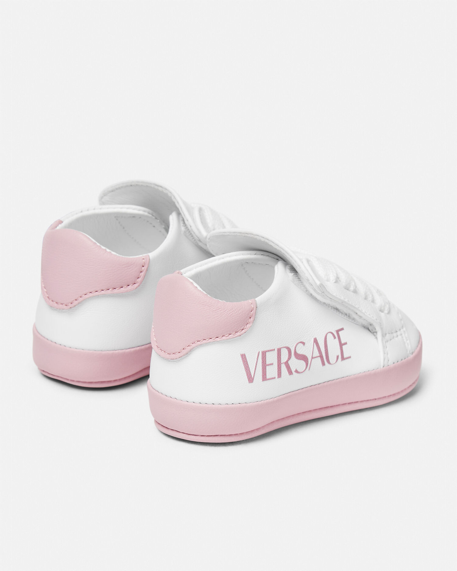 Versace Logo Baby Sneaker Pink WeiB VERSACE DE