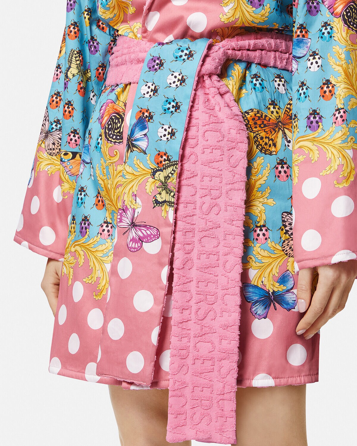 Versace Butterflies Short Bathrobe Home Collection US Online Store
