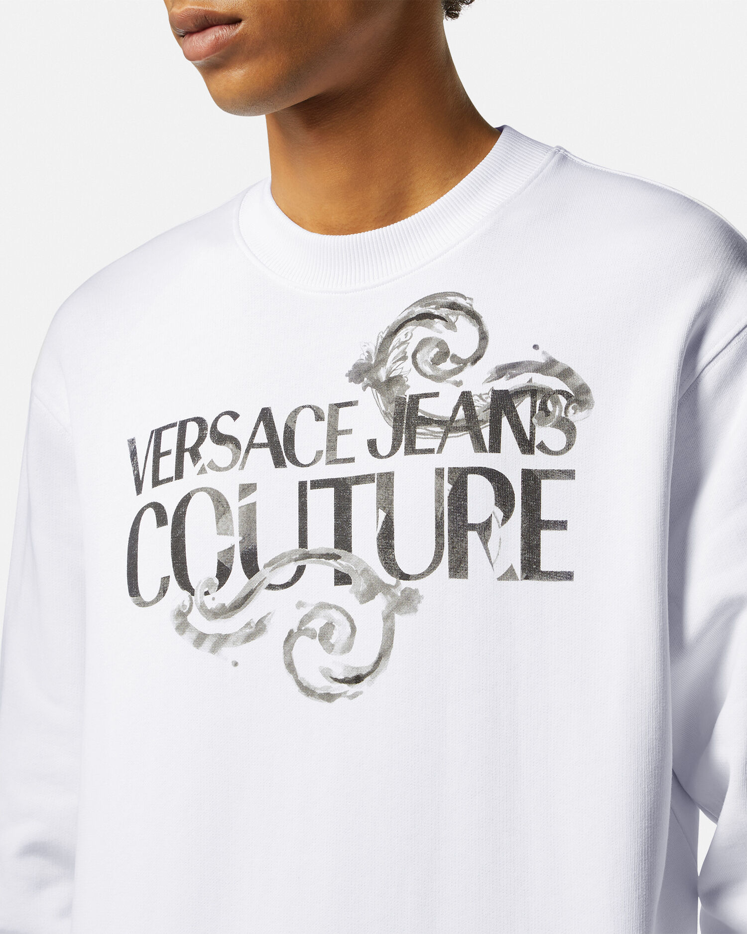 Versace jeans shop sweatshirt white