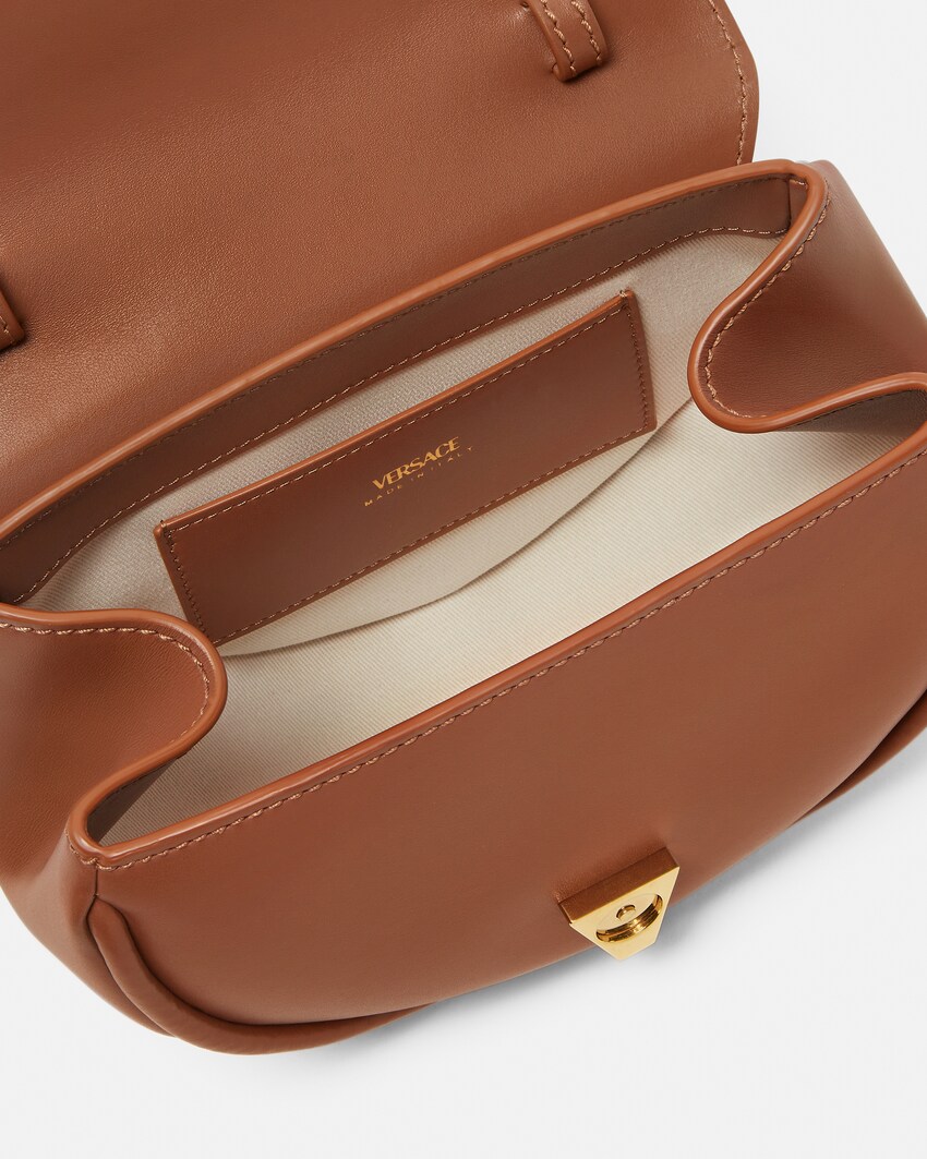 Virtus kleine Schultertasche aus Leder Braun 5