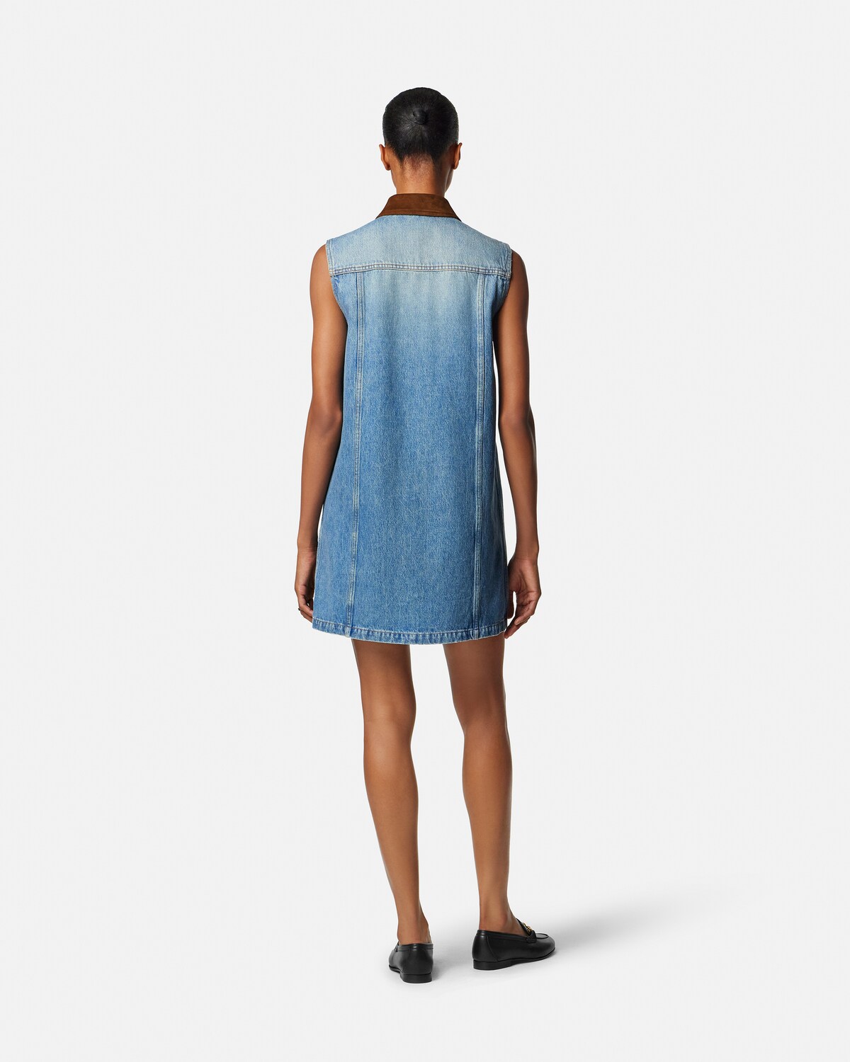 Denim A-Line Dress  Blue 5