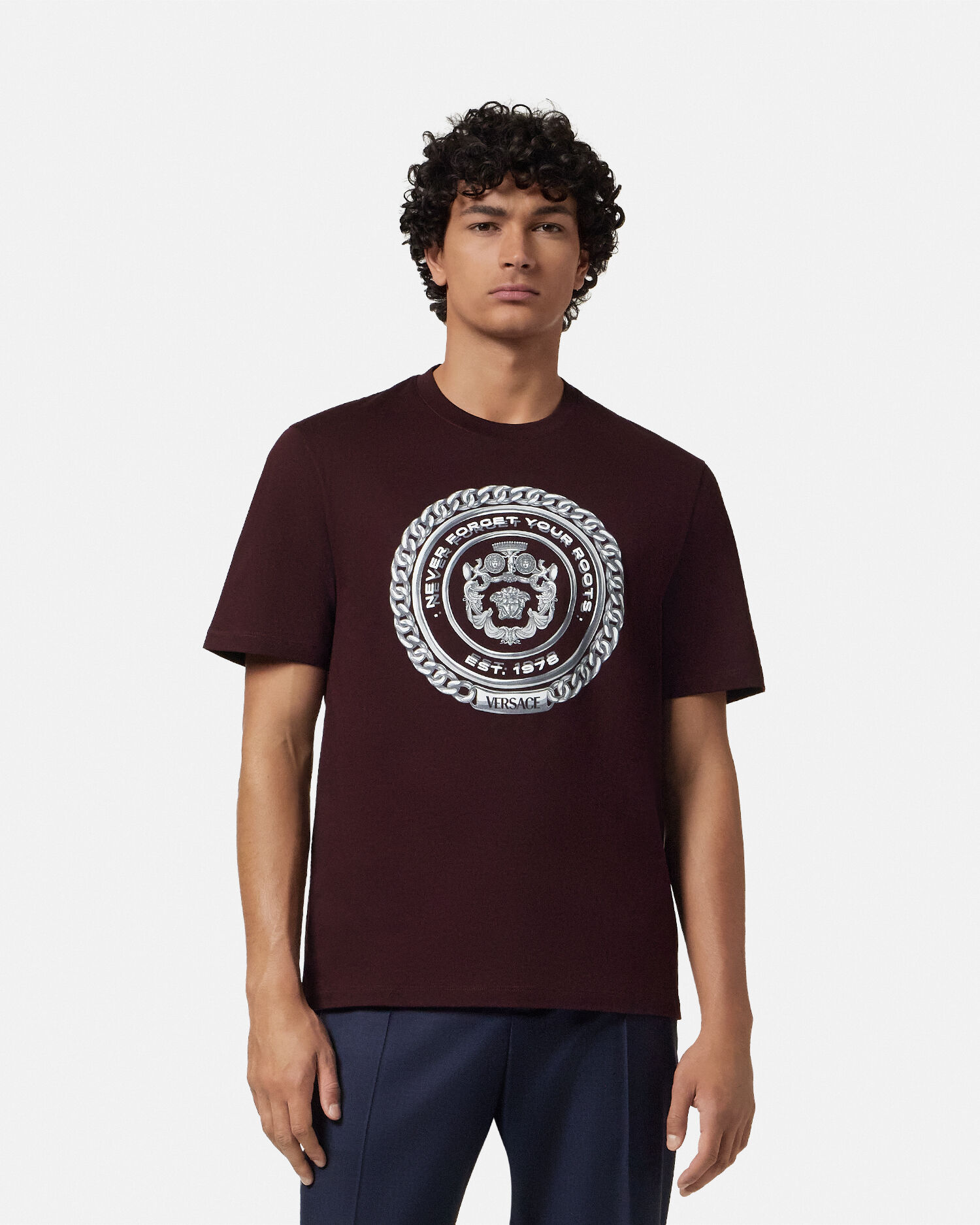 Versace chain t shirt outlet