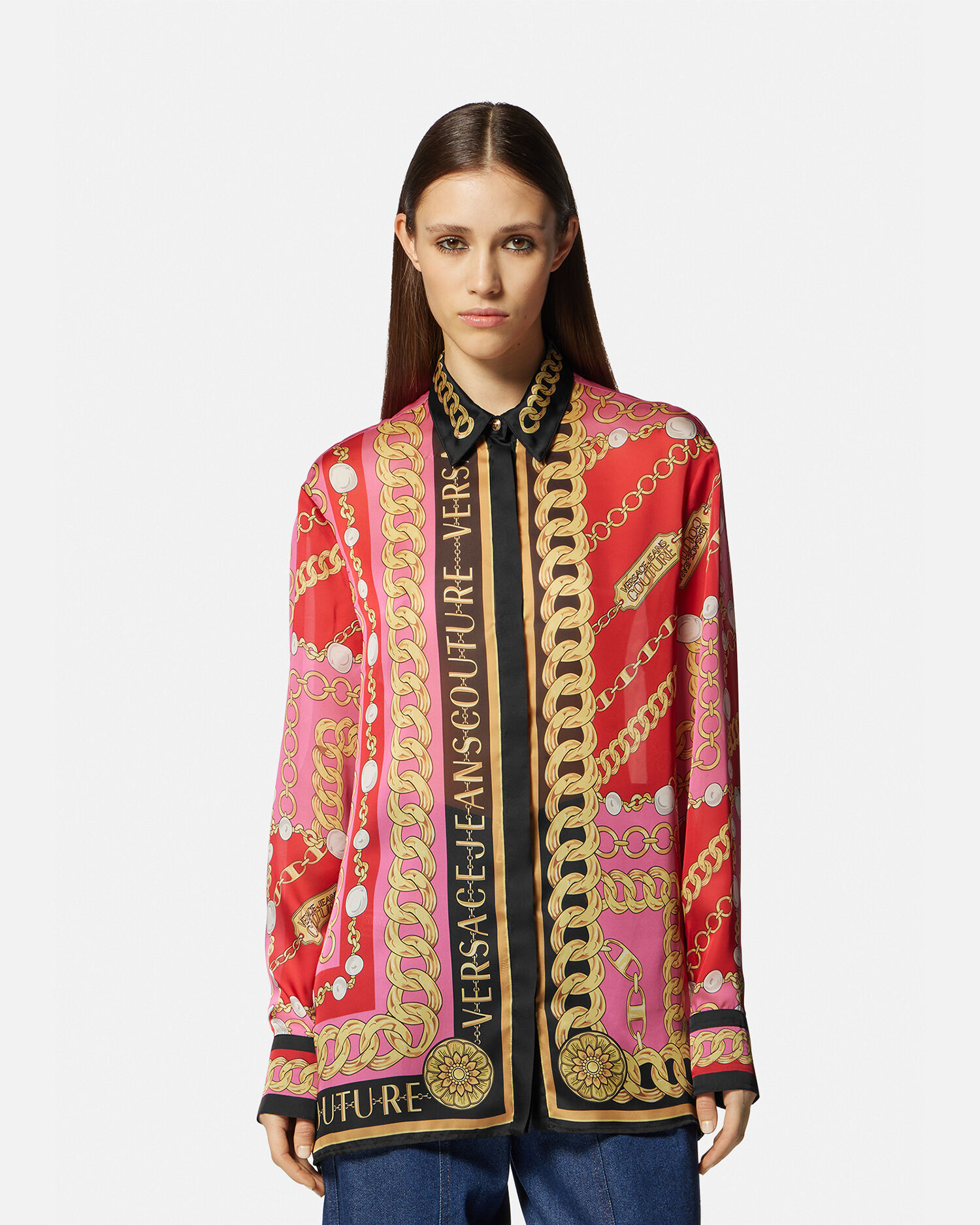 Versace chain shirt best sale