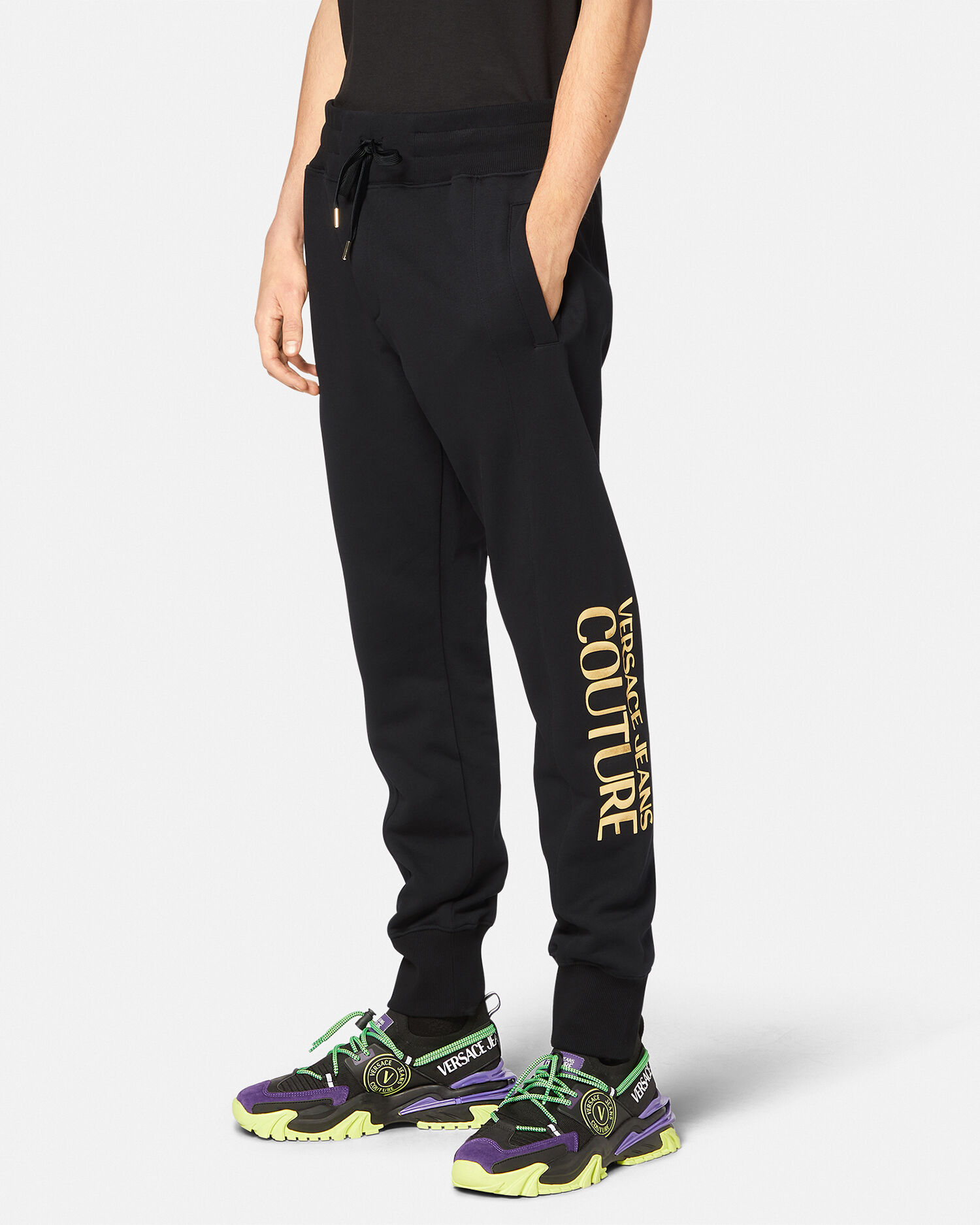 Versace Jeans Couture Logo Sweatpants for Men Online Store EU