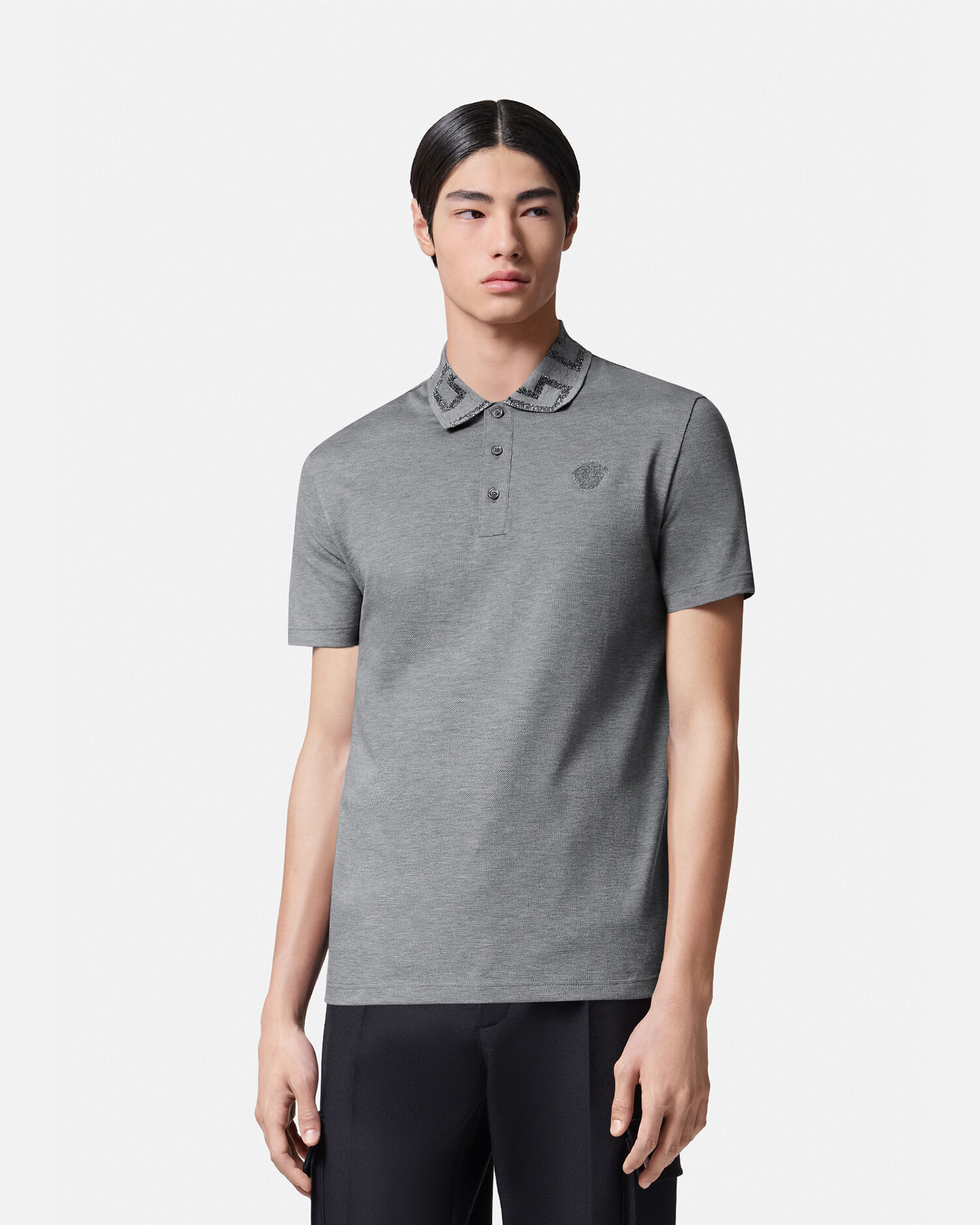 Greca Short Sleeved Polo Shirt