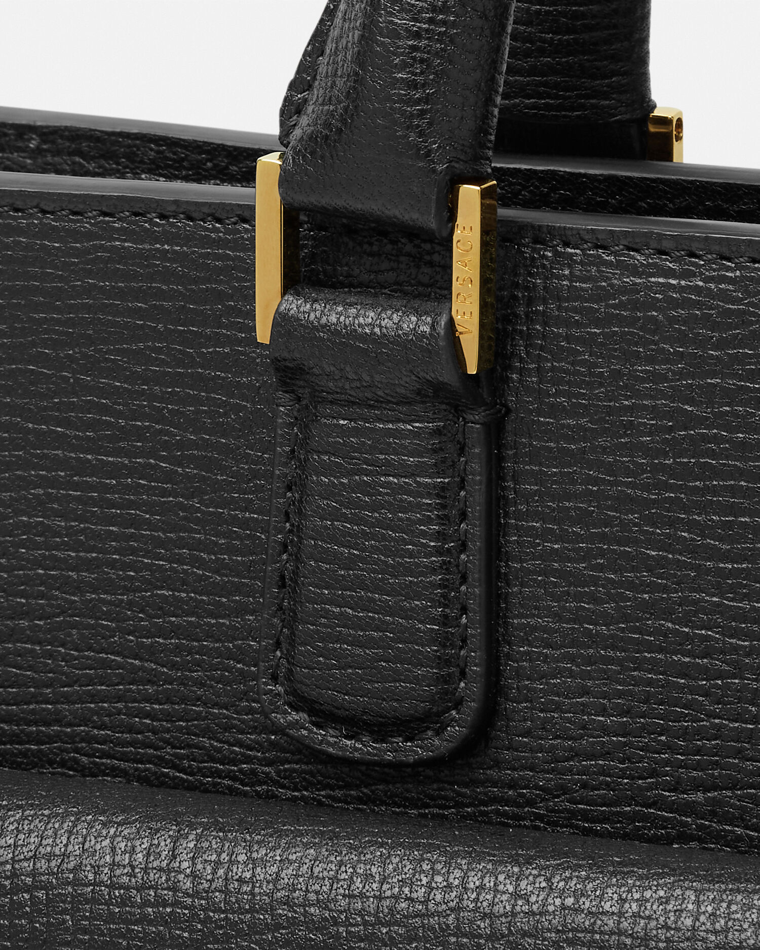 Medusa Biggie Leather Briefcase