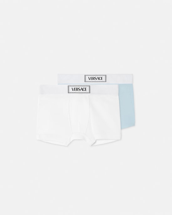 Lot de 2&nbsp;boxers en jersey de coton c&ocirc;tel&eacute; Kids Bleu Clair 1