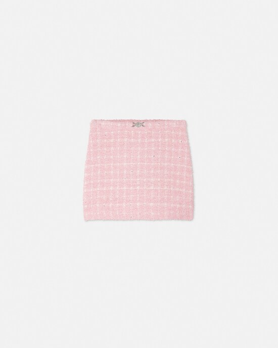 Kids Tweed A-Line Skirt Light Pink 1