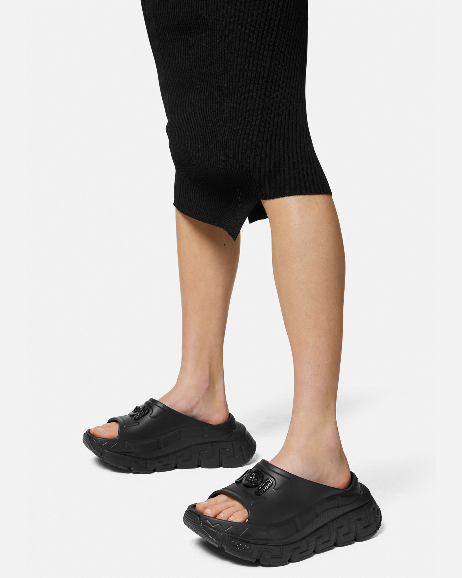 Versace slides cheap on feet