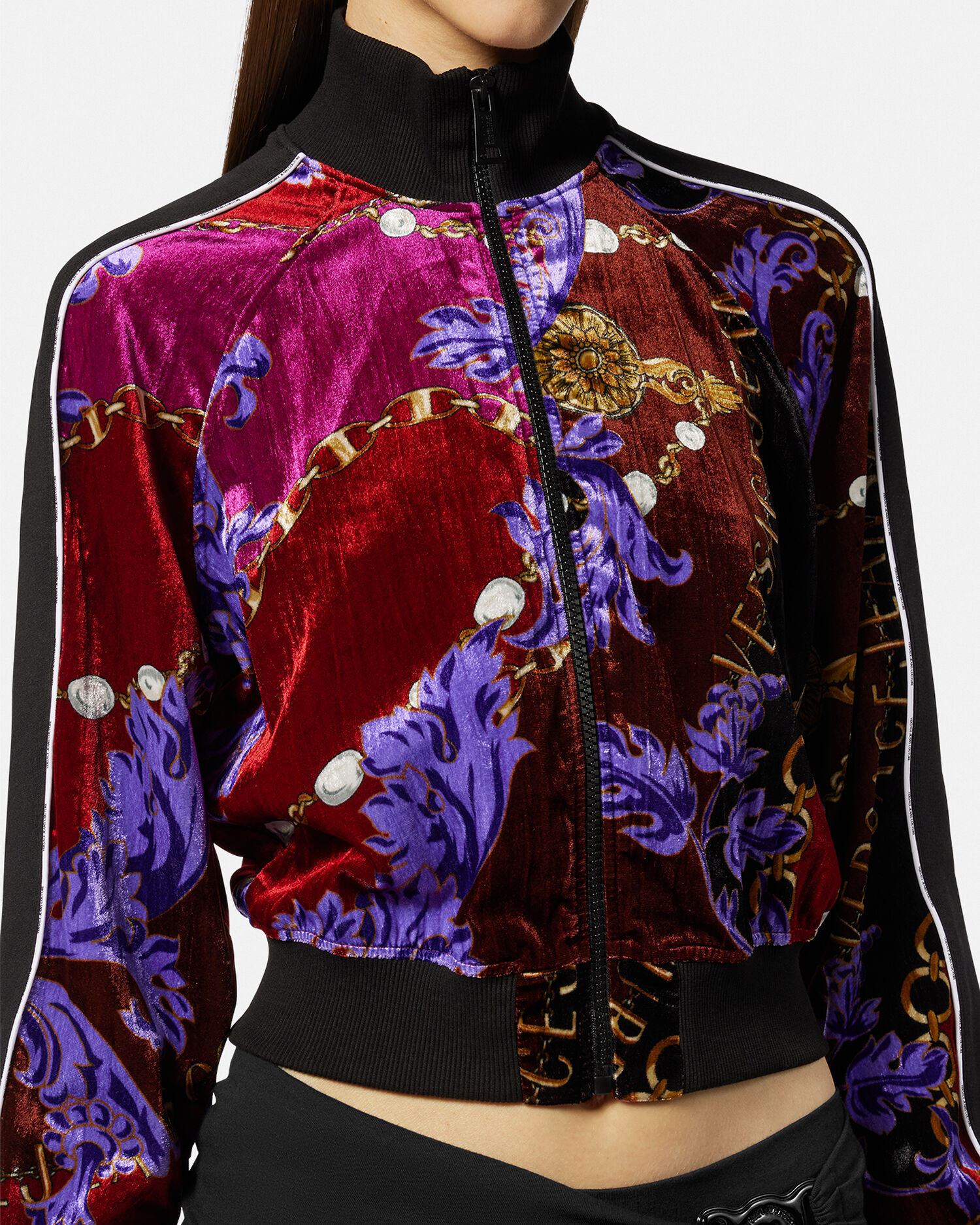 Versace velvet sweatshirt online