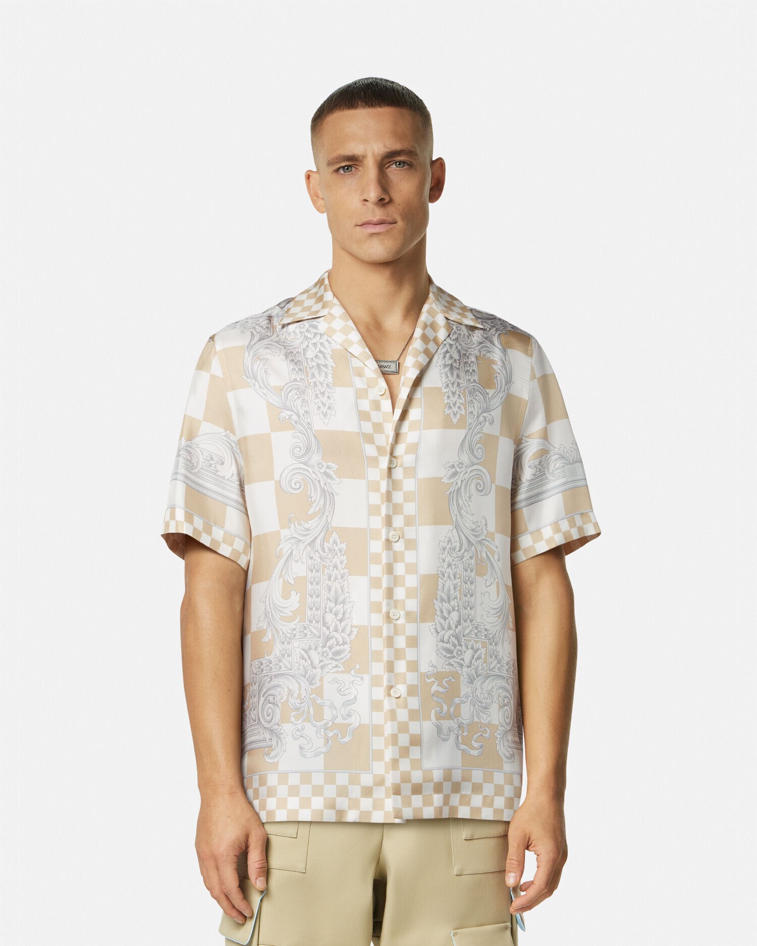 Medusa Contrasto Silk Shirt