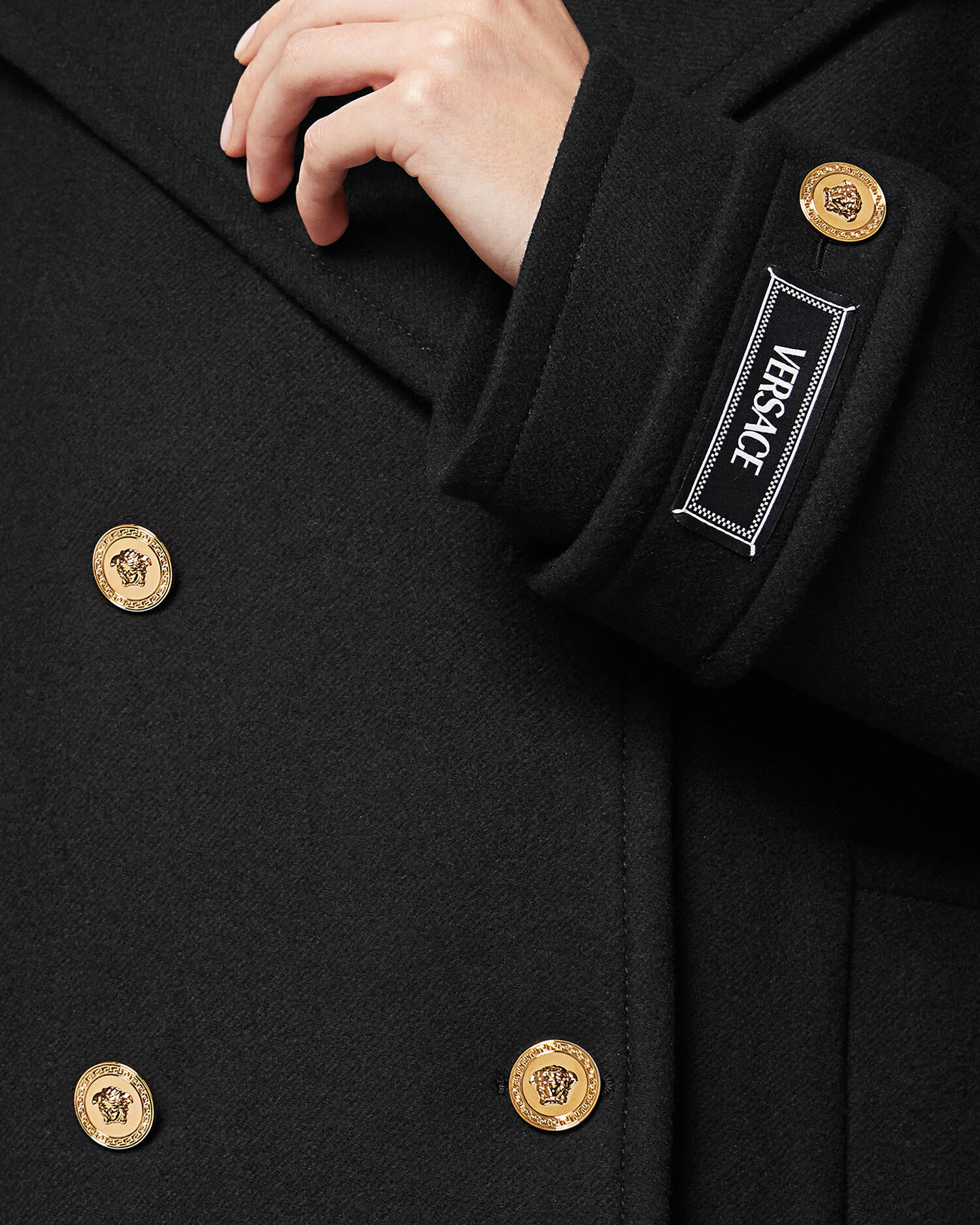 Wool Double Breasted Peacoat