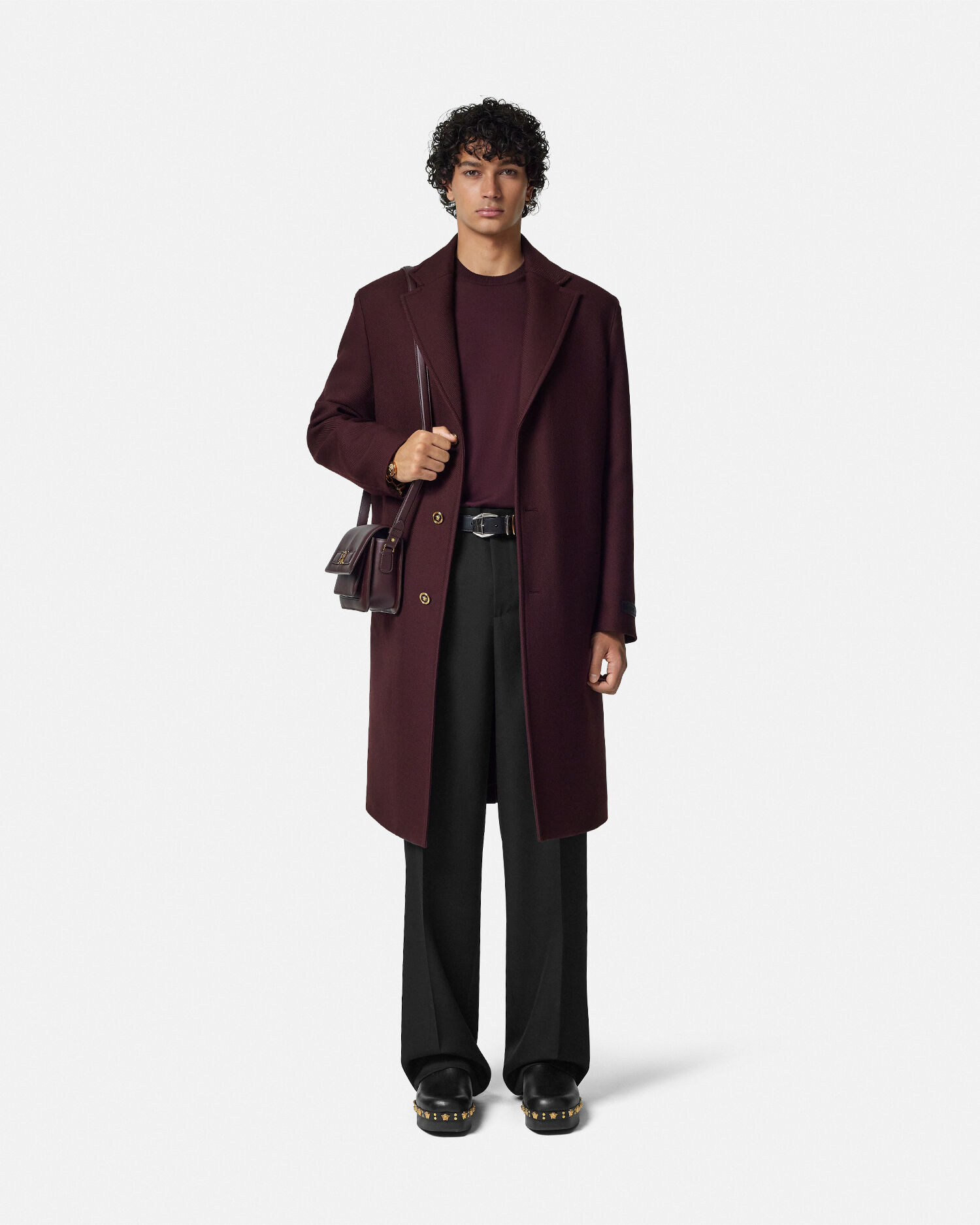 Versace trench coat mens sale