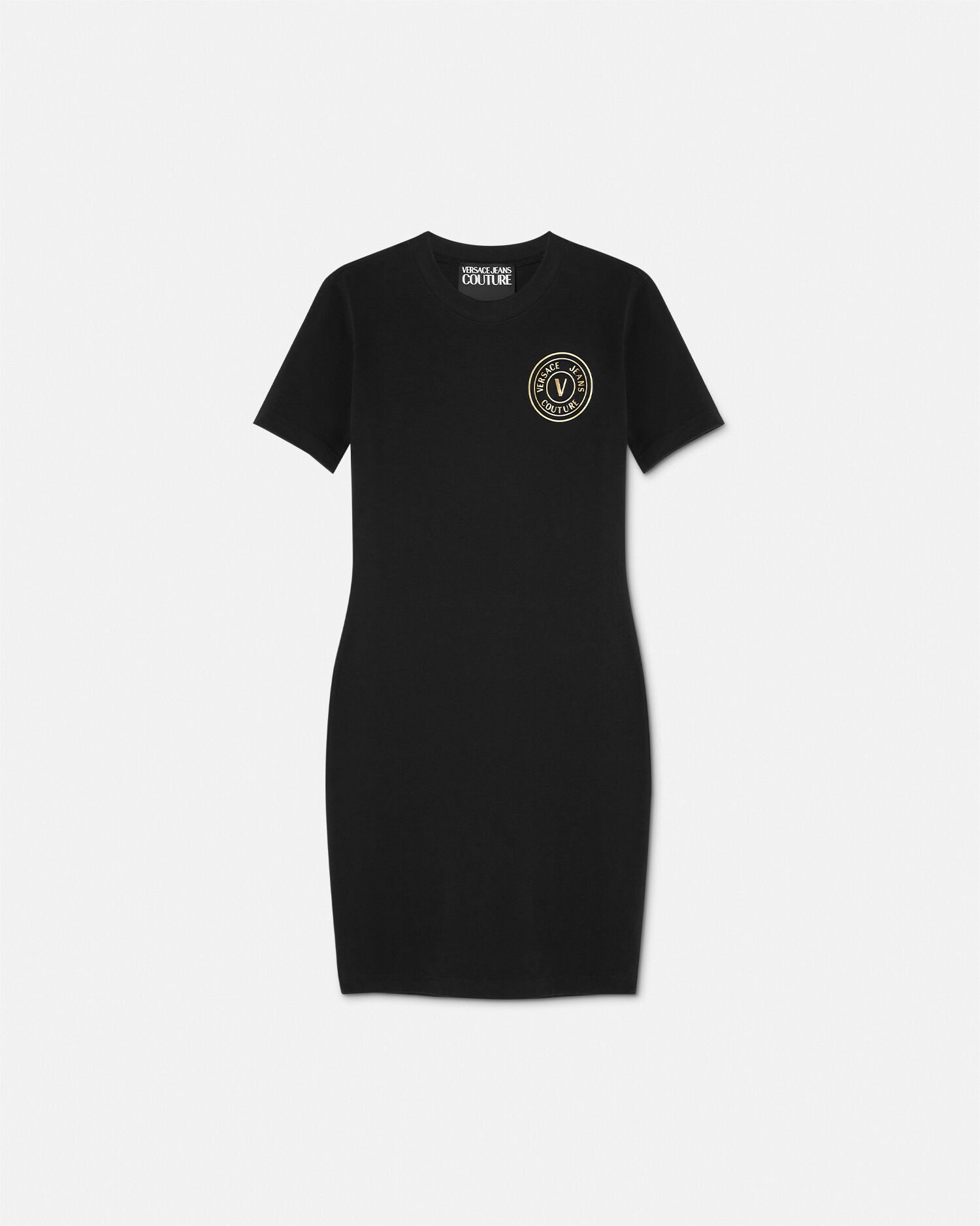 Vestido tipo camiseta V Emblem Logo VERSACE