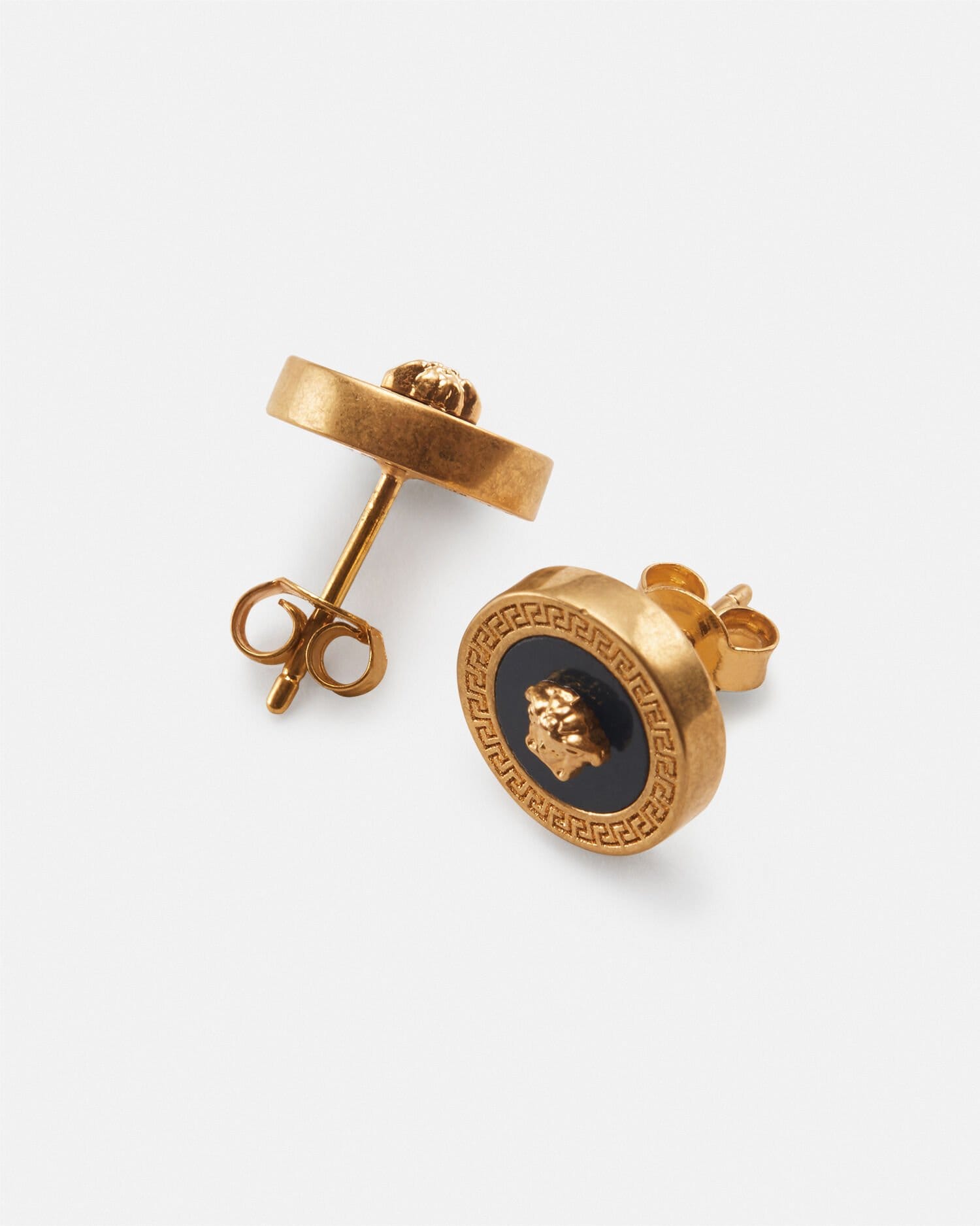 versace メデューサ　ピアス Medusa Earrings Gold,Black | VERSACE US