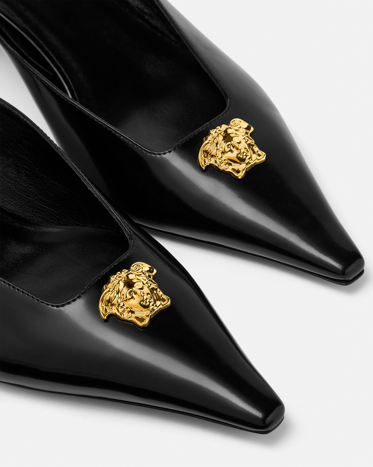 La Medusa Leather Slingbacks 55 mm | VERSACE US