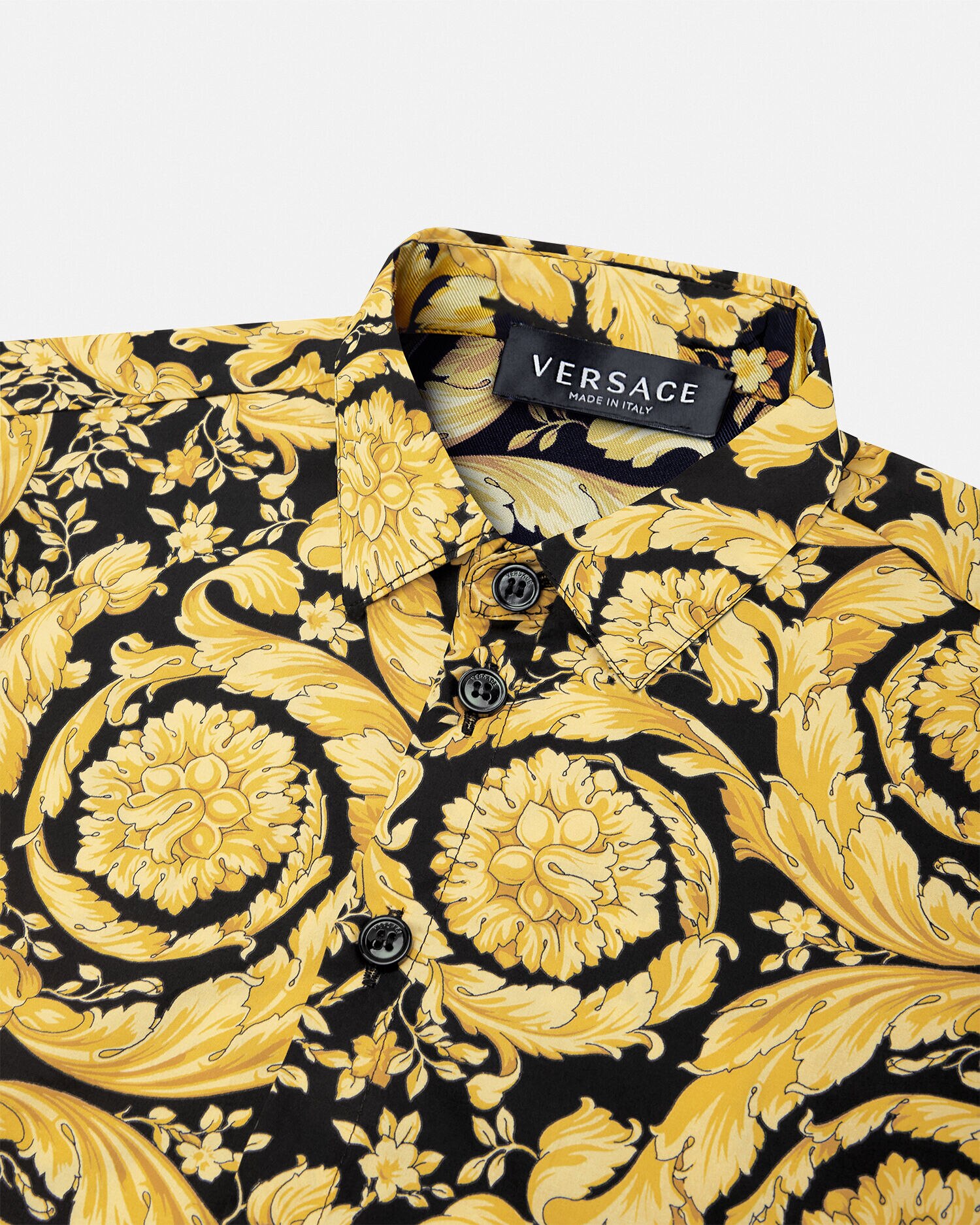 Camicia Barocco Kids Nero Stampa VERSACE IT
