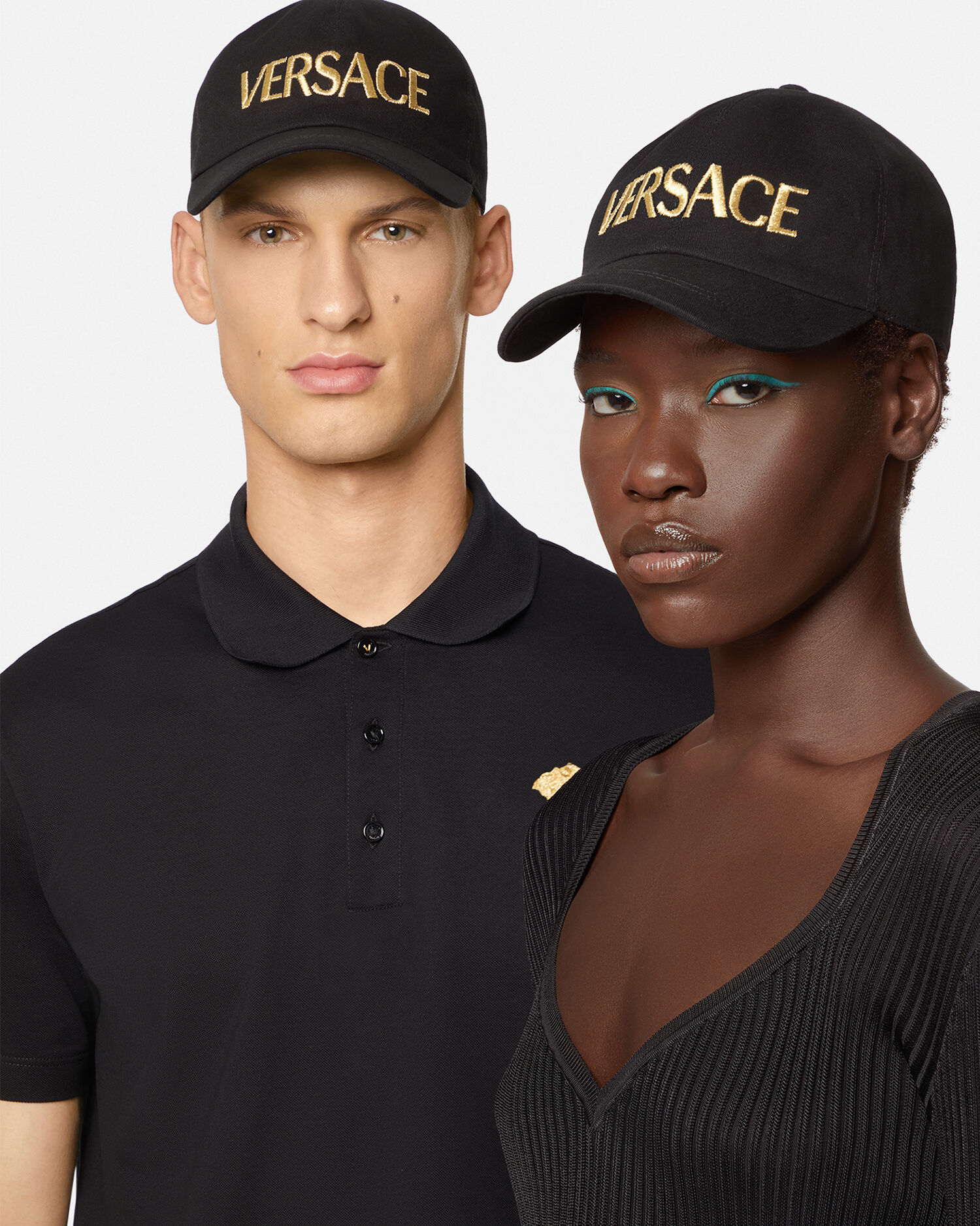 Versace black cap store