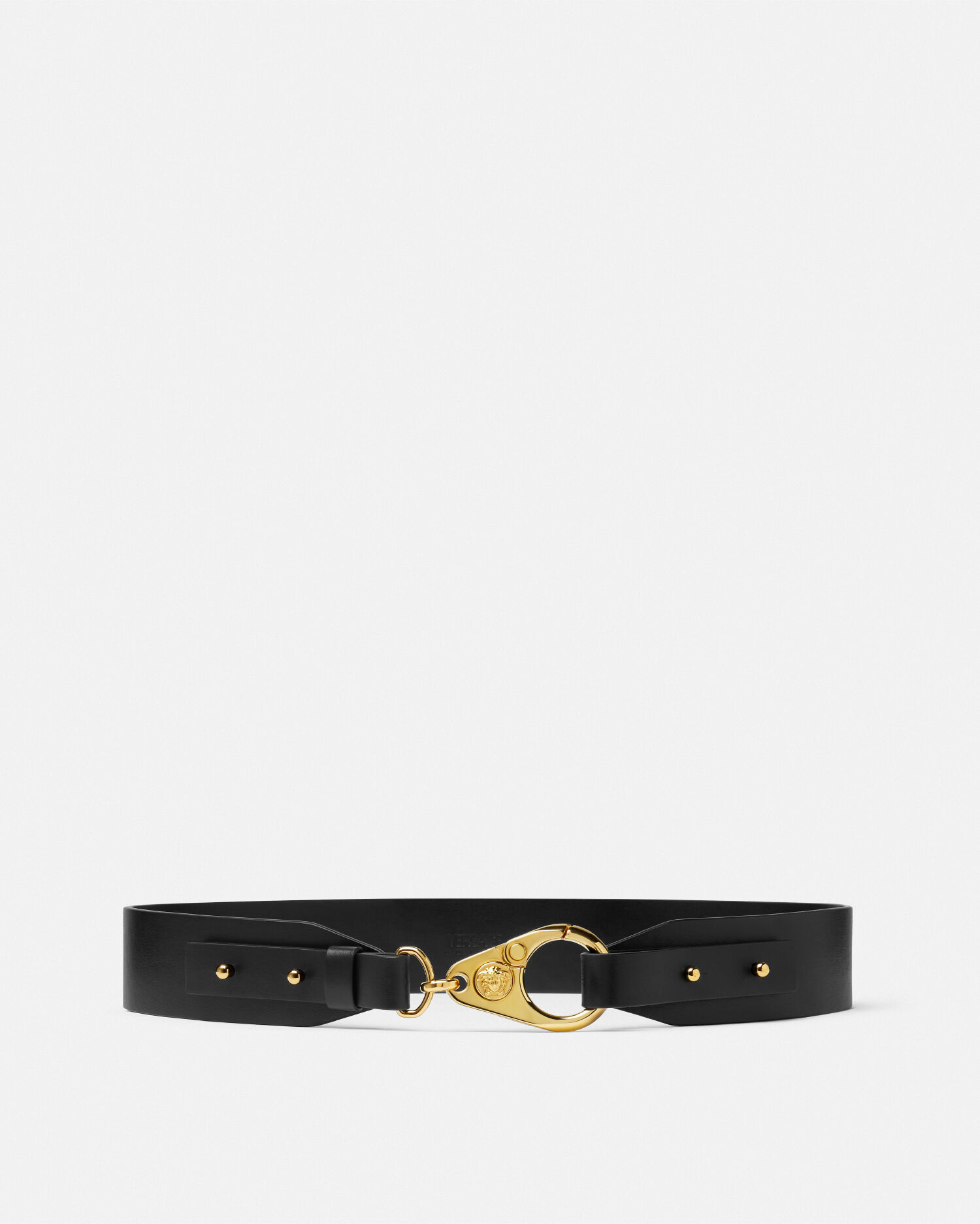 Versace belt black and gold hot sale