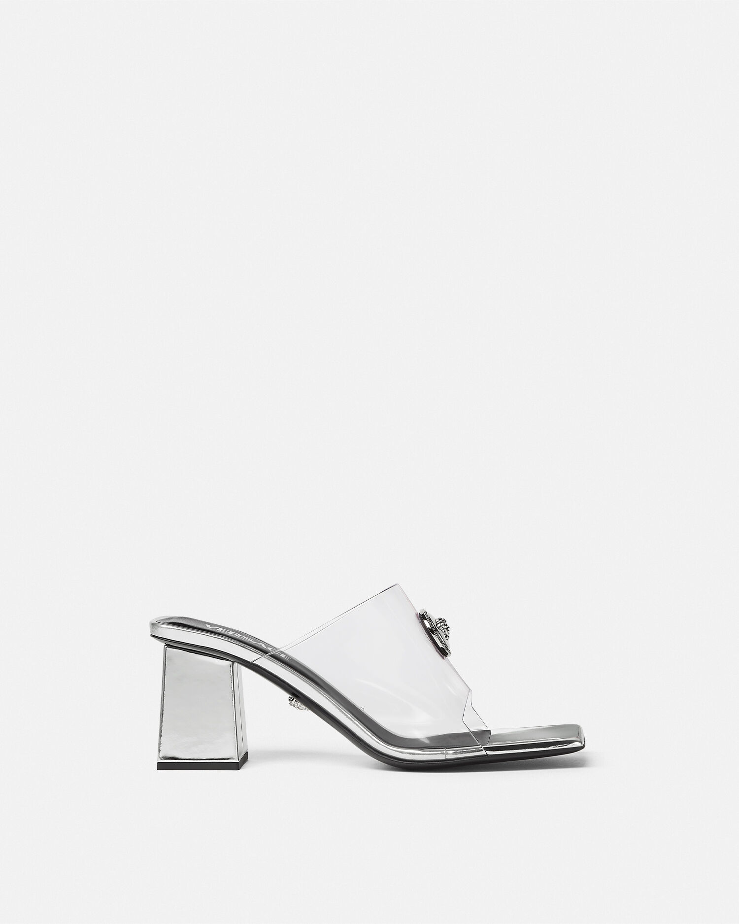 Versace heels clear store